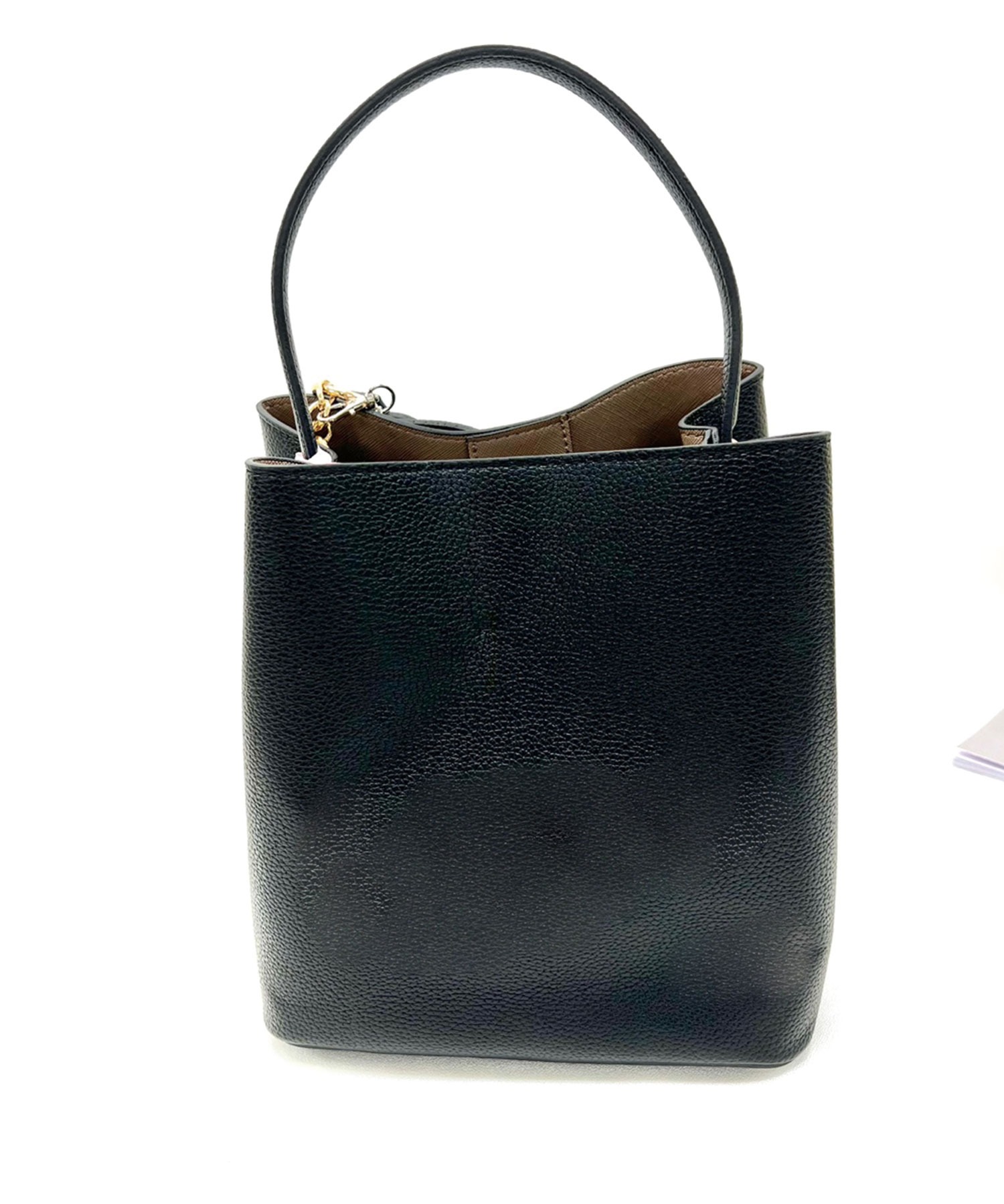 リボン付ワンハンドル2wayスクエアバッグ