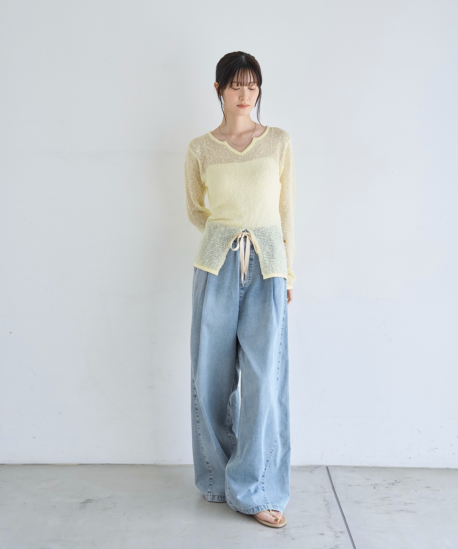 model：H166　着用サイズ：F