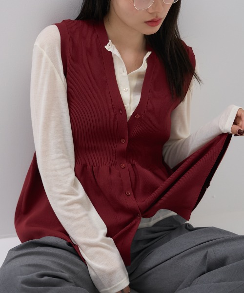model：163cm / size：F