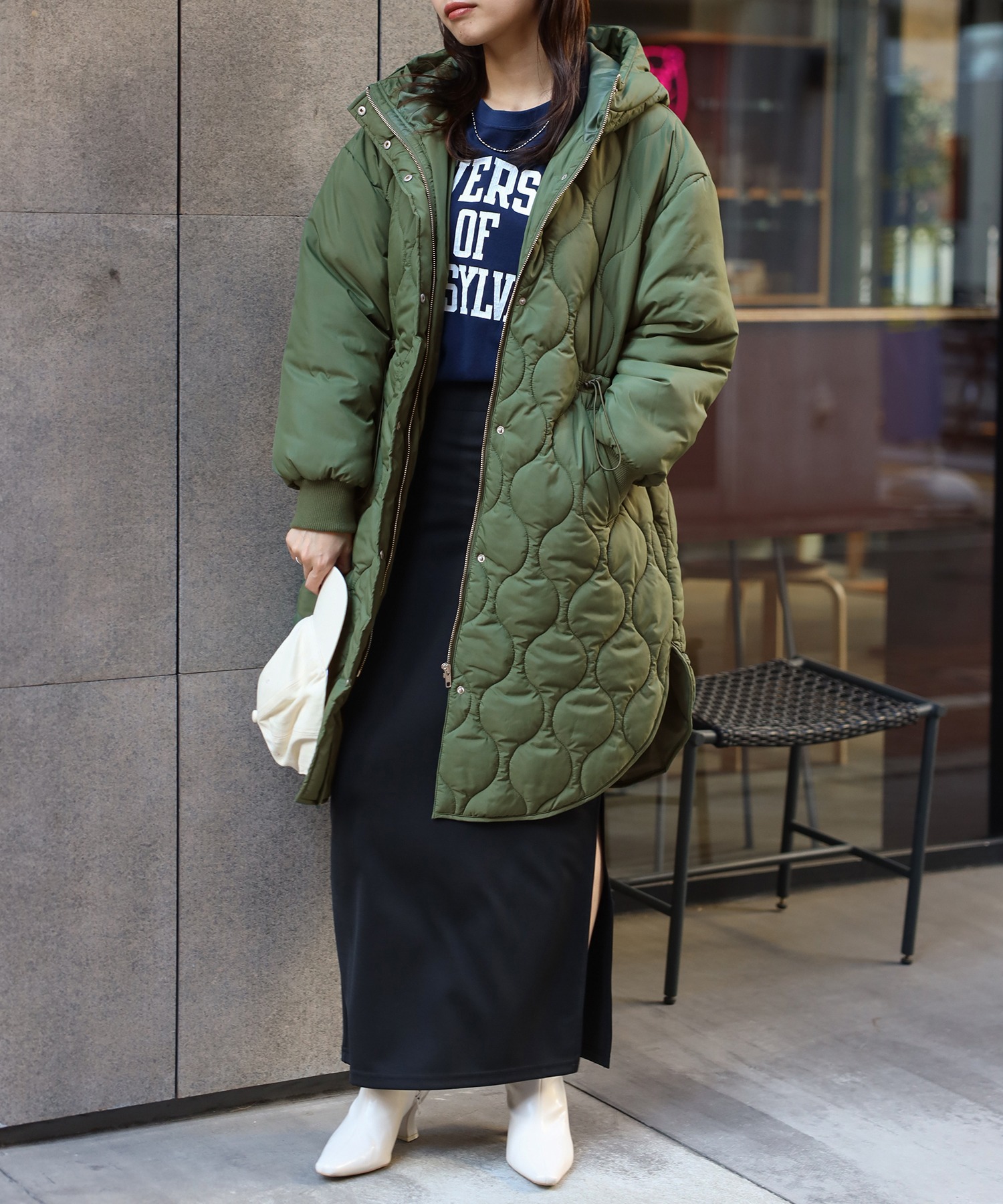 model：H163 着用サイズ：FREE