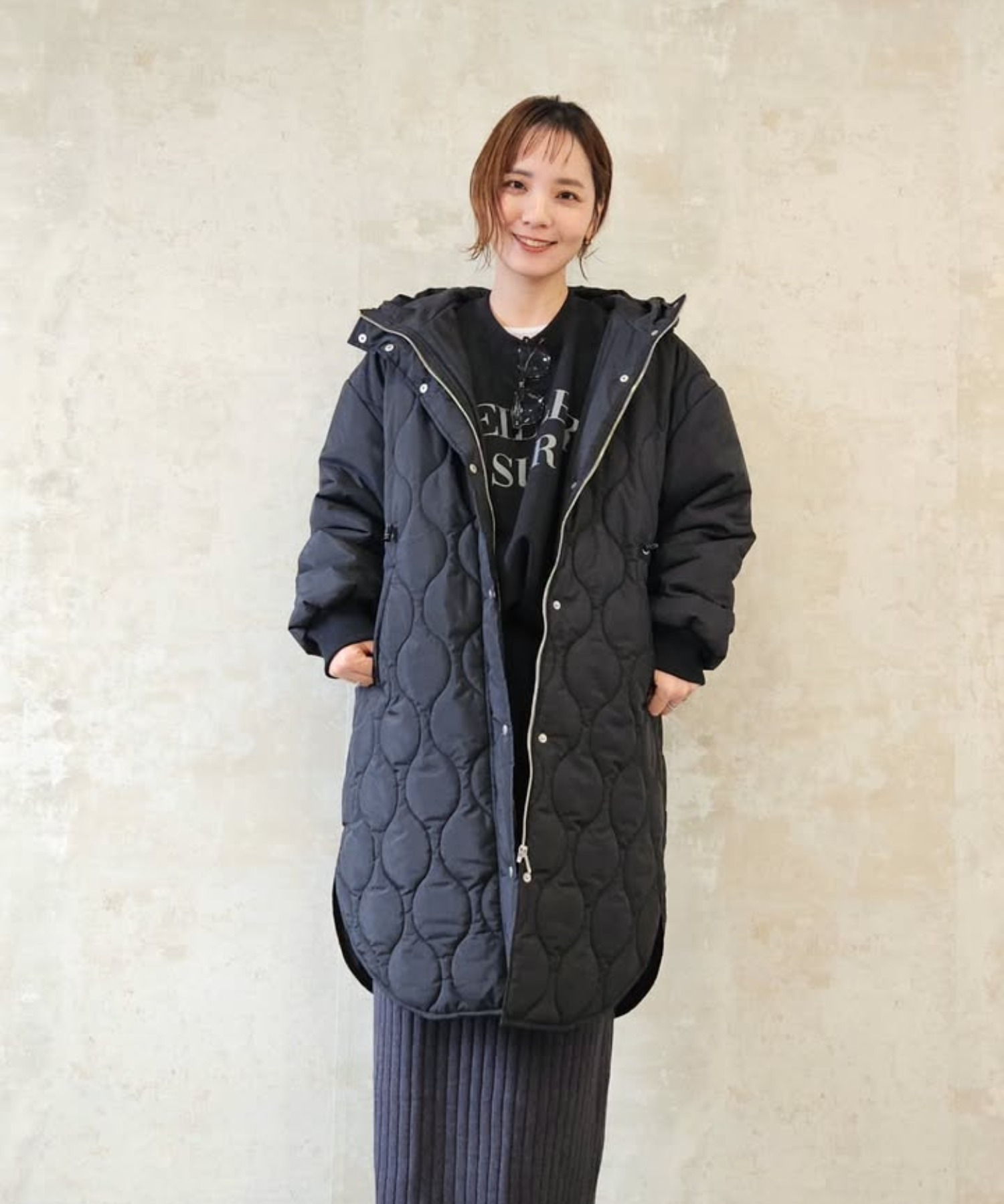 model：H160 着用サイズ：FREE