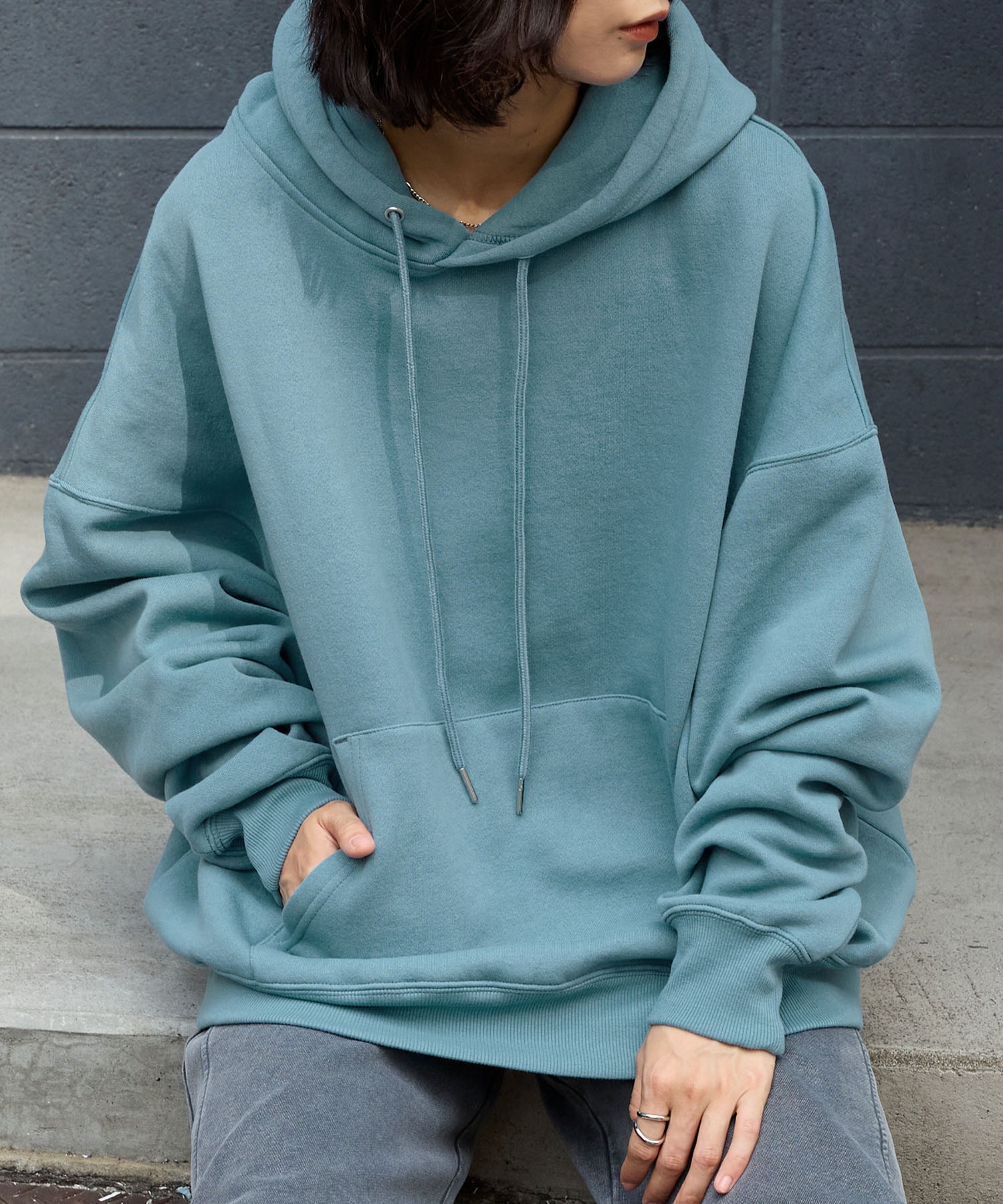 12oz ヘビーウェイト ビッグシルエット プルオーバー パーカー