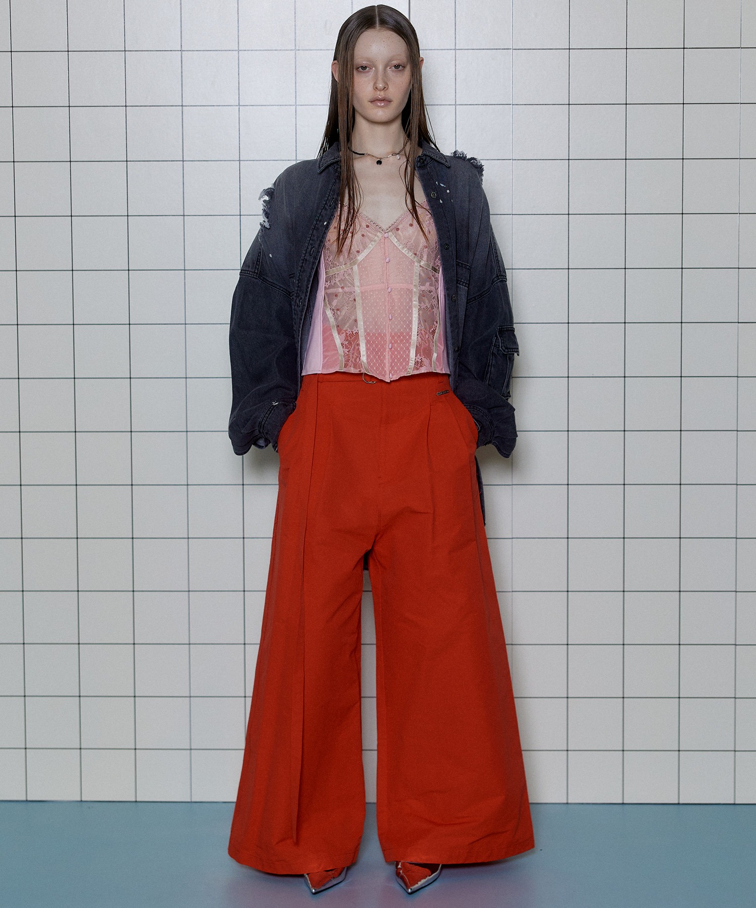 Mixed Lace Camisole/ミックスレースキャミソール【MAISON SPECIAL