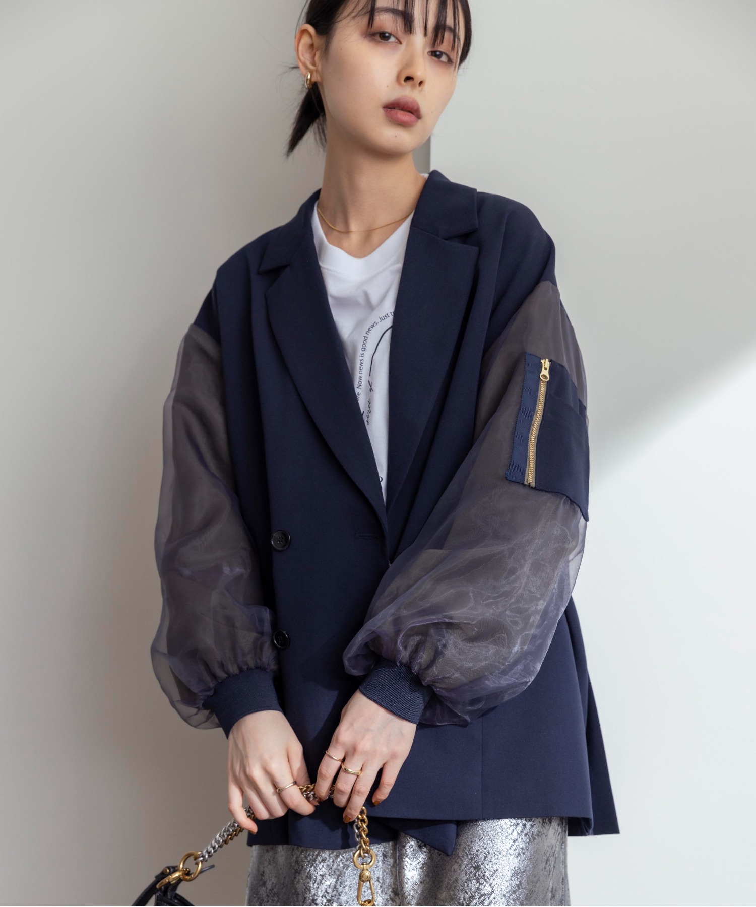 Eimee Law  紺色　ジャケット Eimee Law 紺色ジャケット