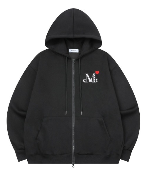 A'GEM/9 × .kom 『MUCENT/ムセント』 LOVRITS MINI HEART LOGO HOOD