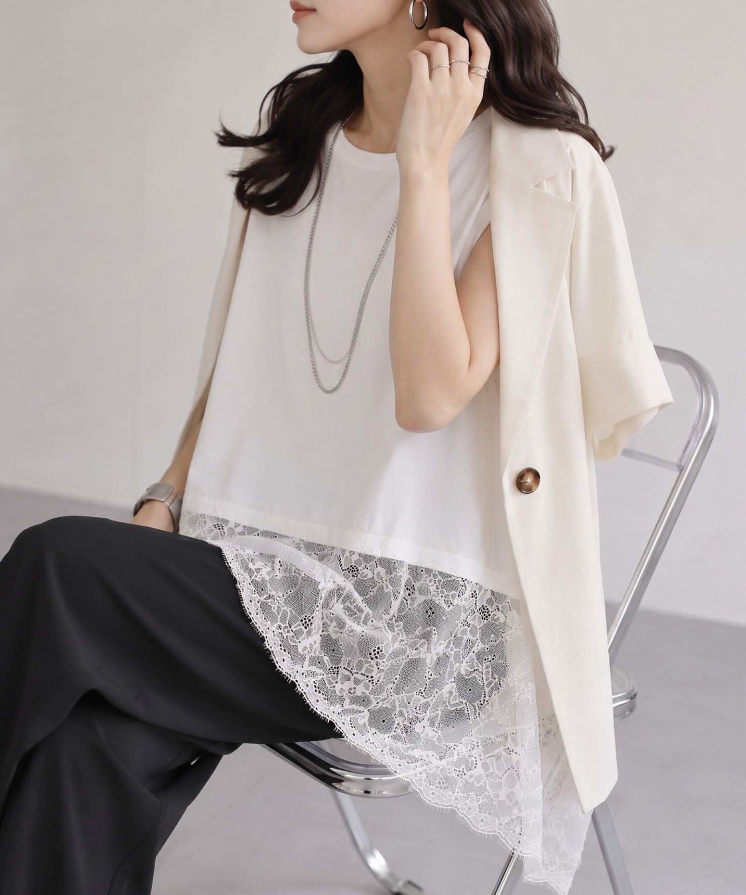 model：157cm 着用サイズ：FREE