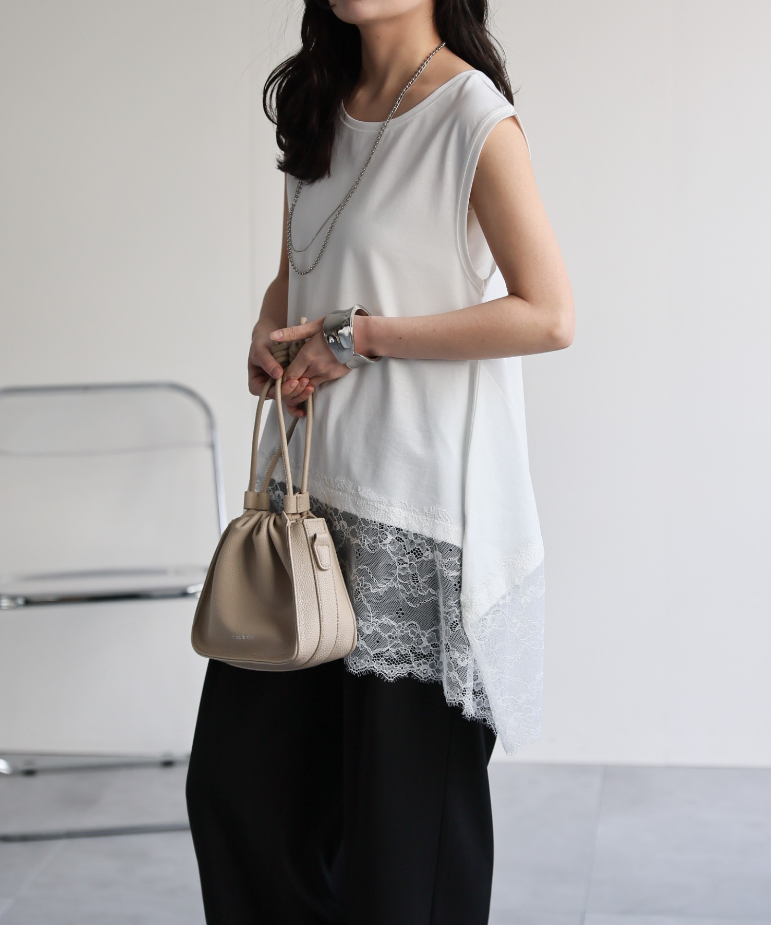 model：156cm 着用サイズ：FREE