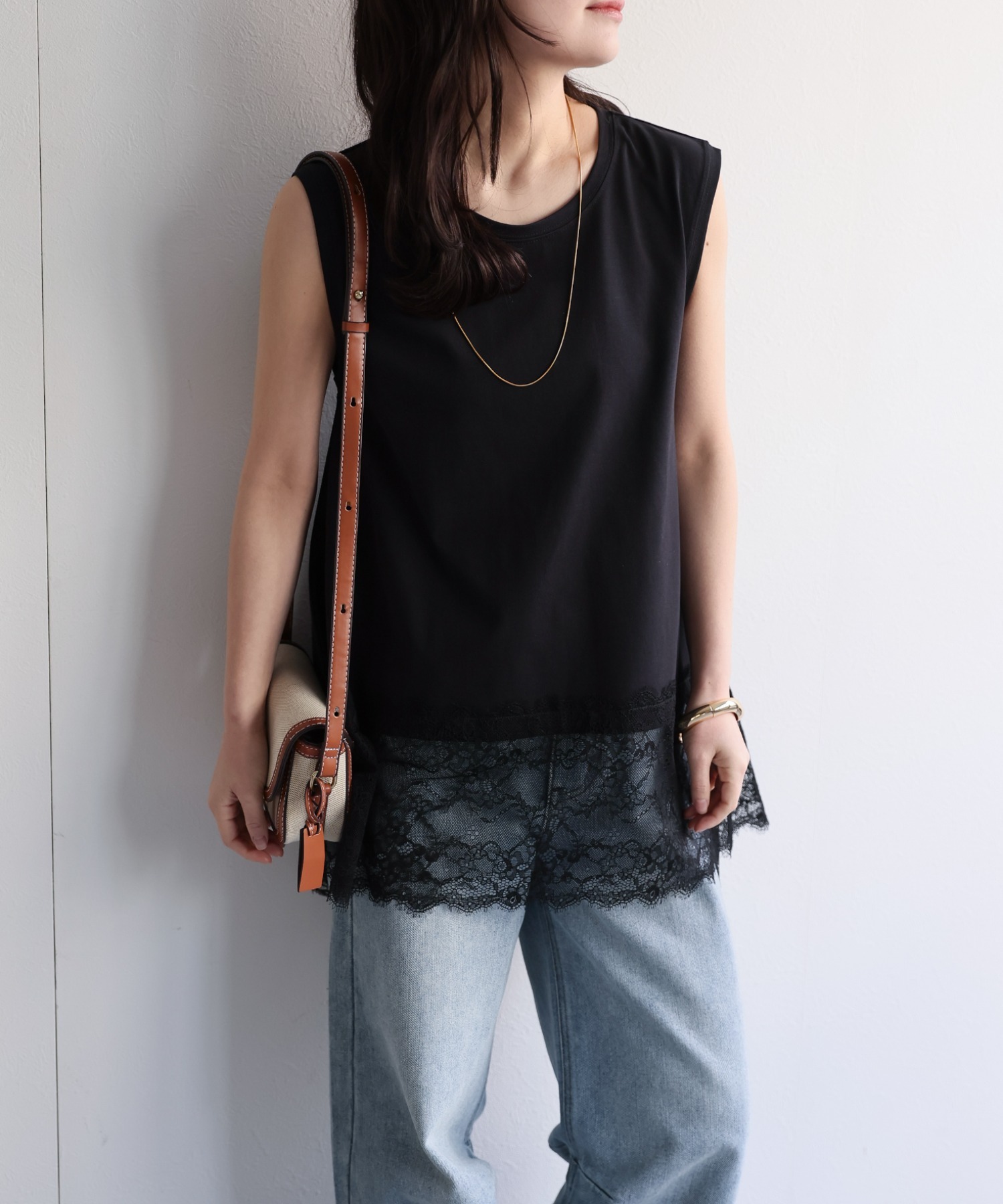 model：156cm 着用サイズ：FREE
