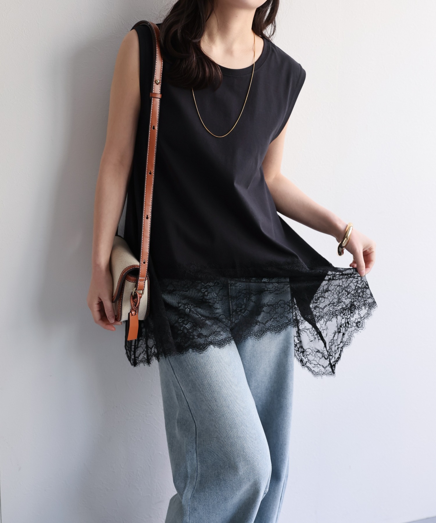 model：156cm 着用サイズ：FREE