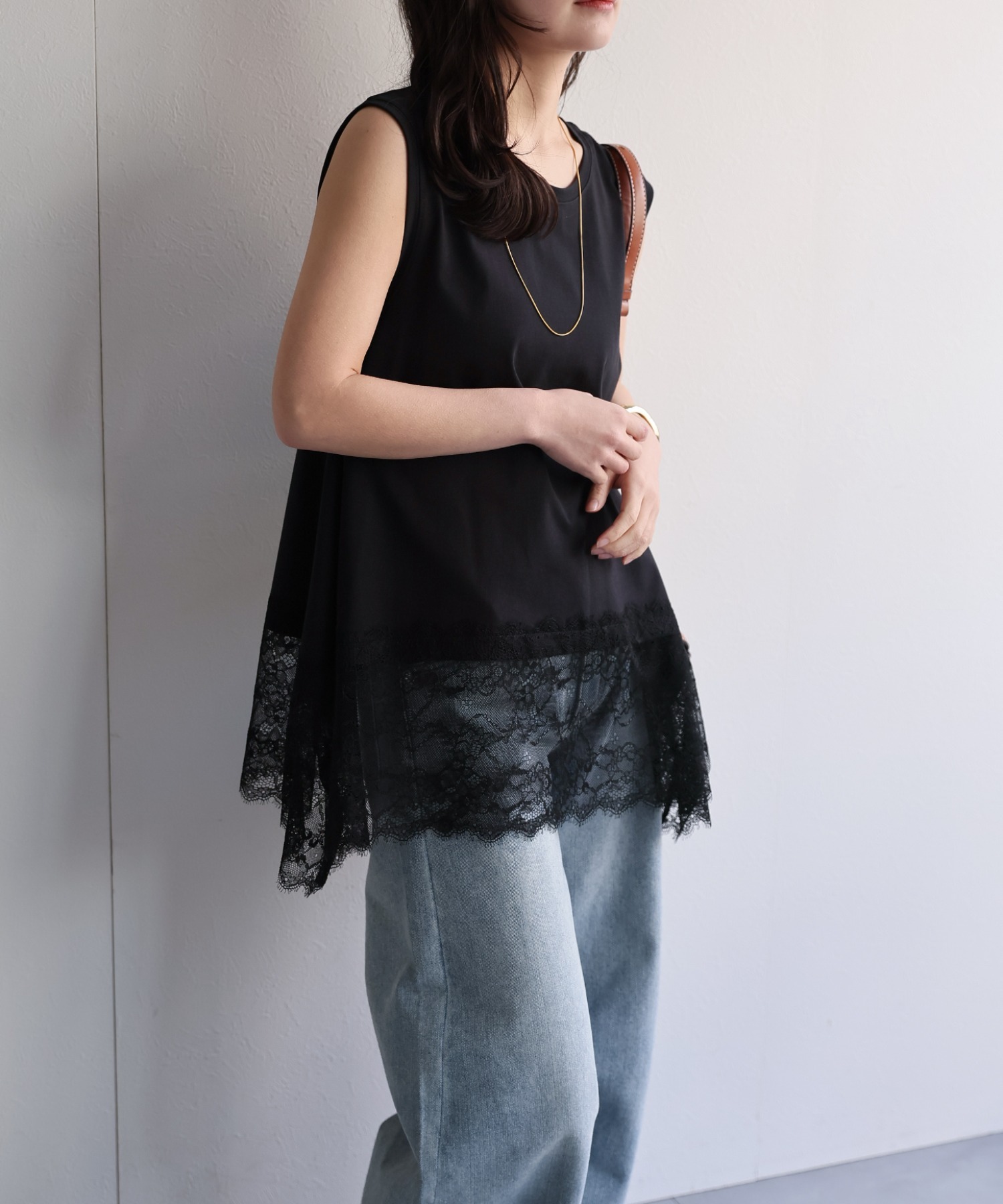 model：156cm 着用サイズ：FREE
