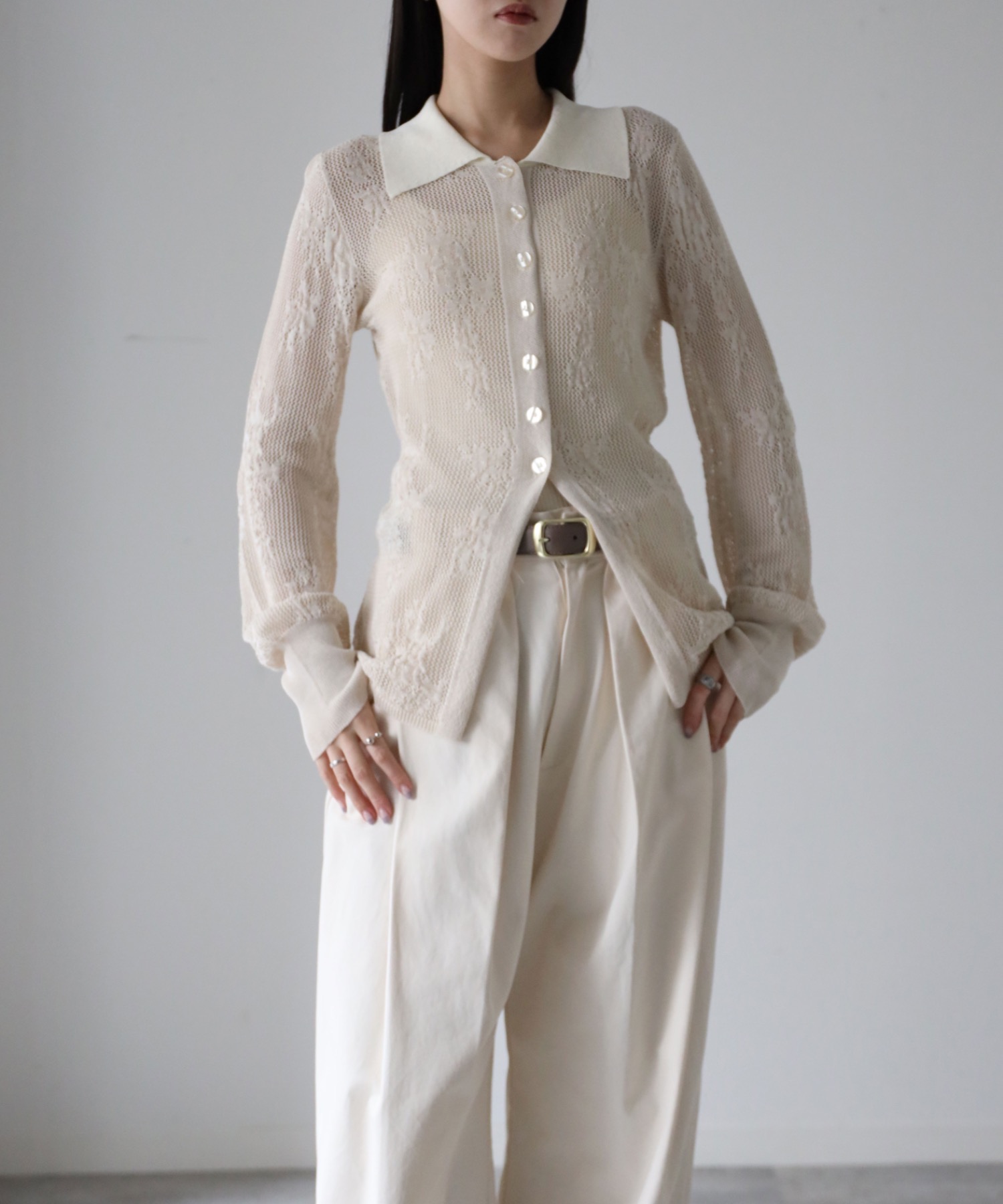 model：164cm. 着用サイズ：FREE