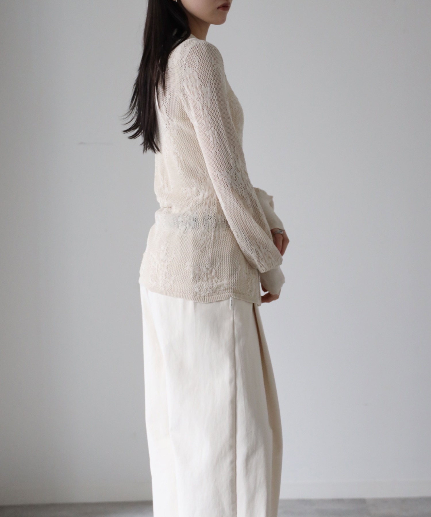 model：164cm. 着用サイズ：FREE