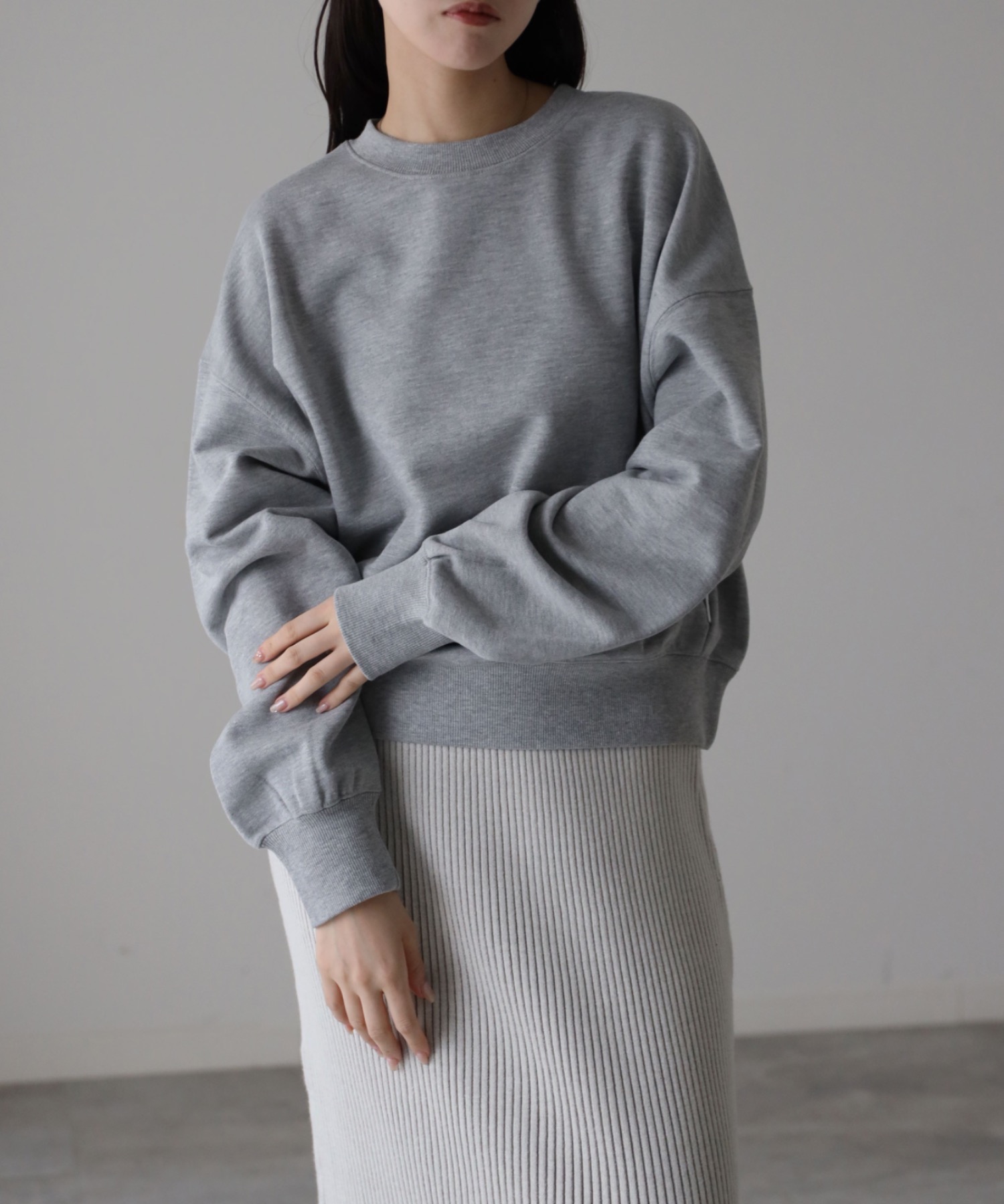 model：164cm. 着用サイズ：FREE