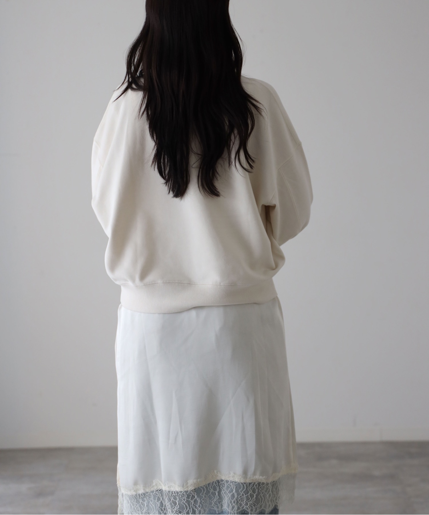 model：164cm. 着用サイズ：FREE