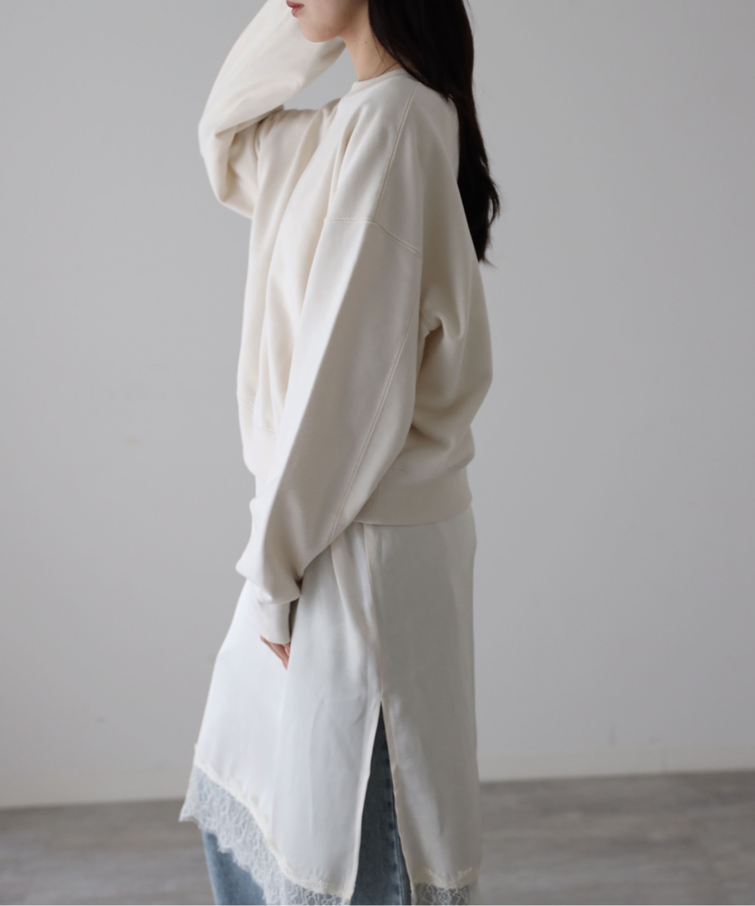 model：164cm. 着用サイズ：FREE