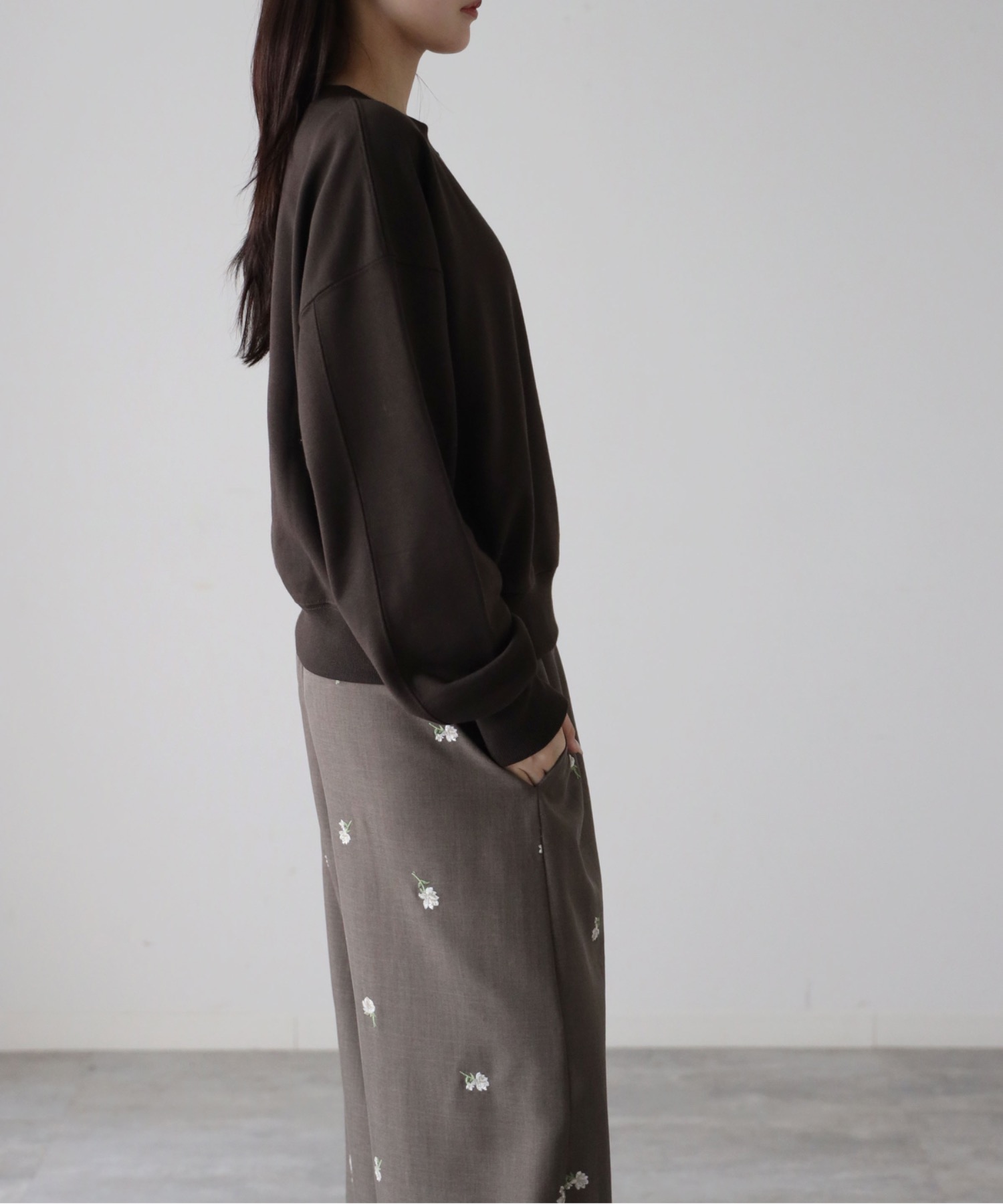 model：164cm. 着用サイズ：FREE