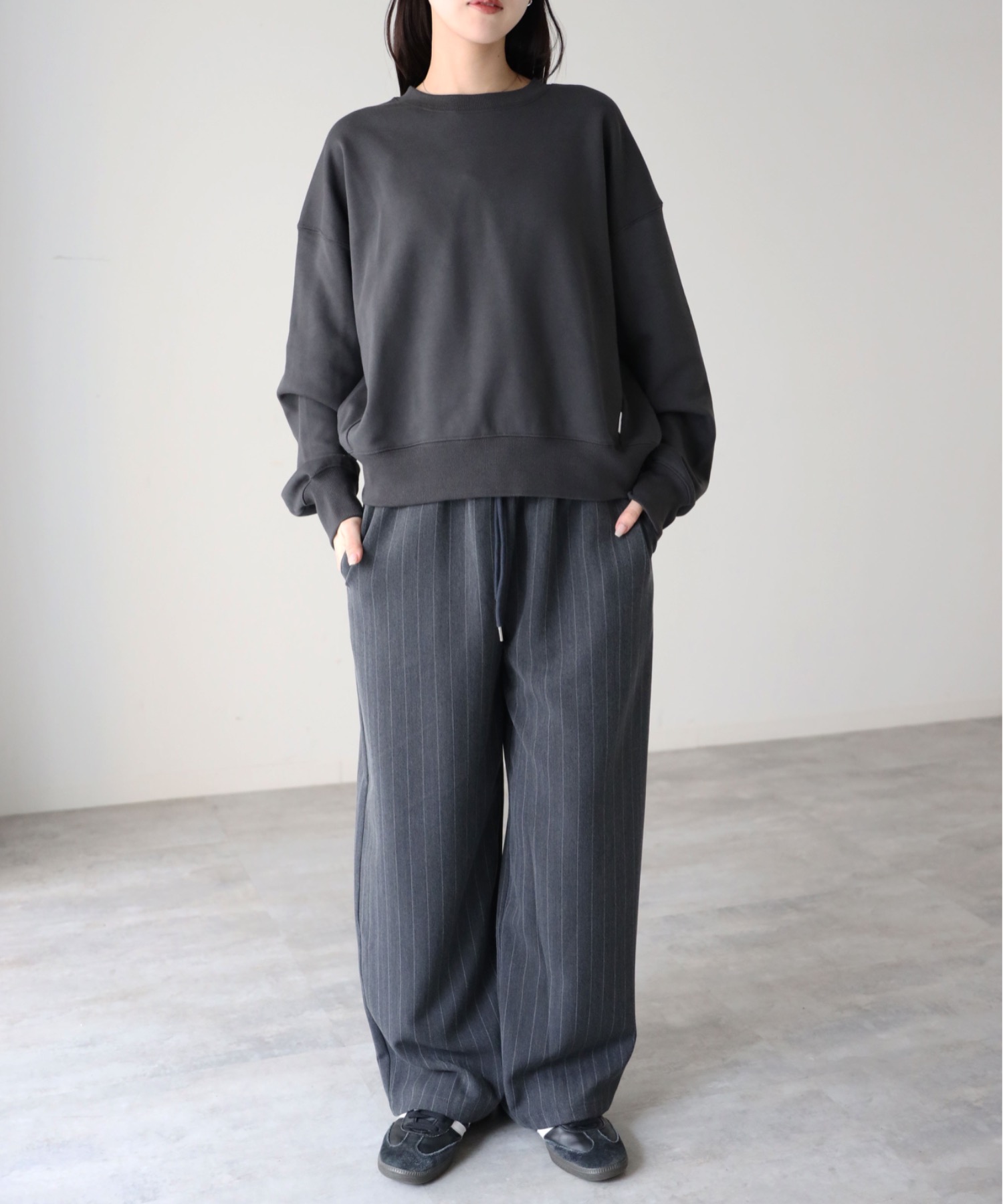 model：164cm. 着用サイズ：FREE