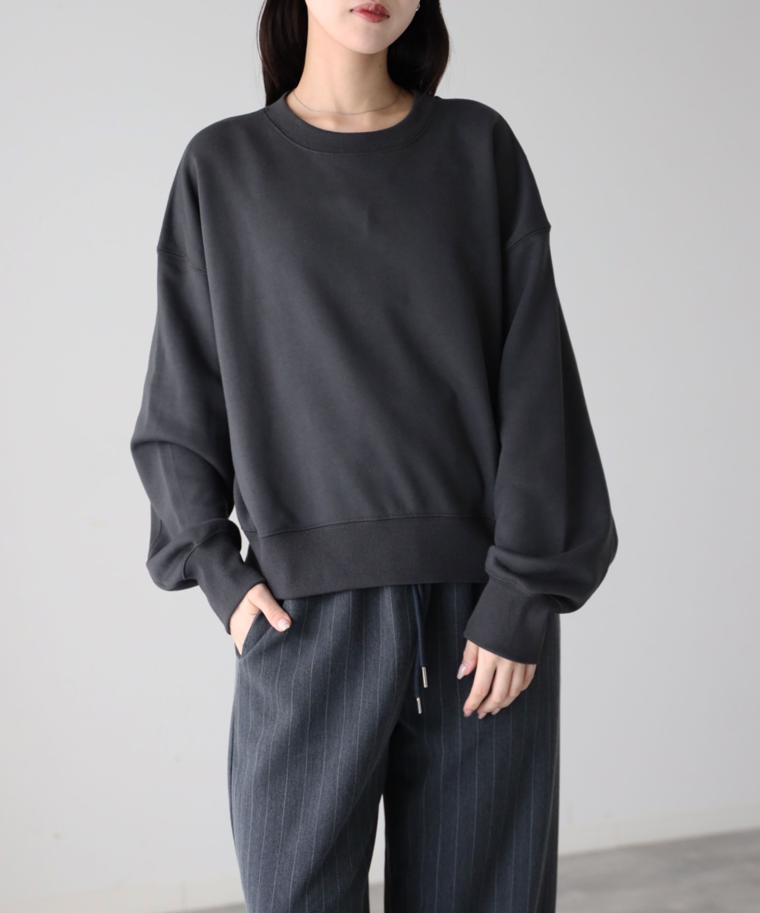 model：164cm. 着用サイズ：FREE
