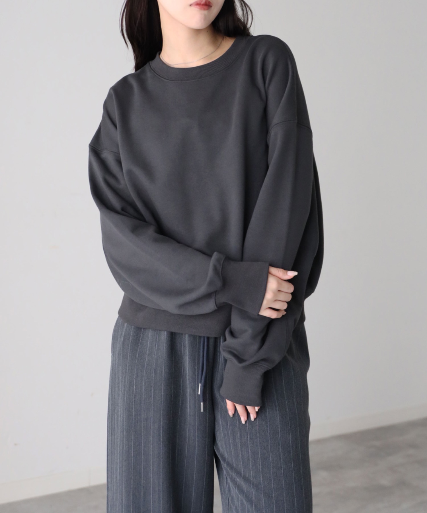 model：164cm. 着用サイズ：FREE