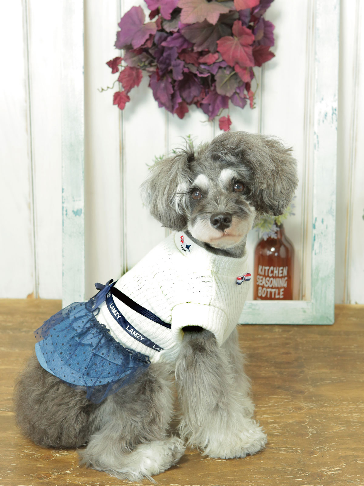 LAMZYＬＡＭＺＹ 当店だけの限定モデル ラムジー フレンチカジュアルワンピース 犬服 SALE 81%OFF ドッグウェア