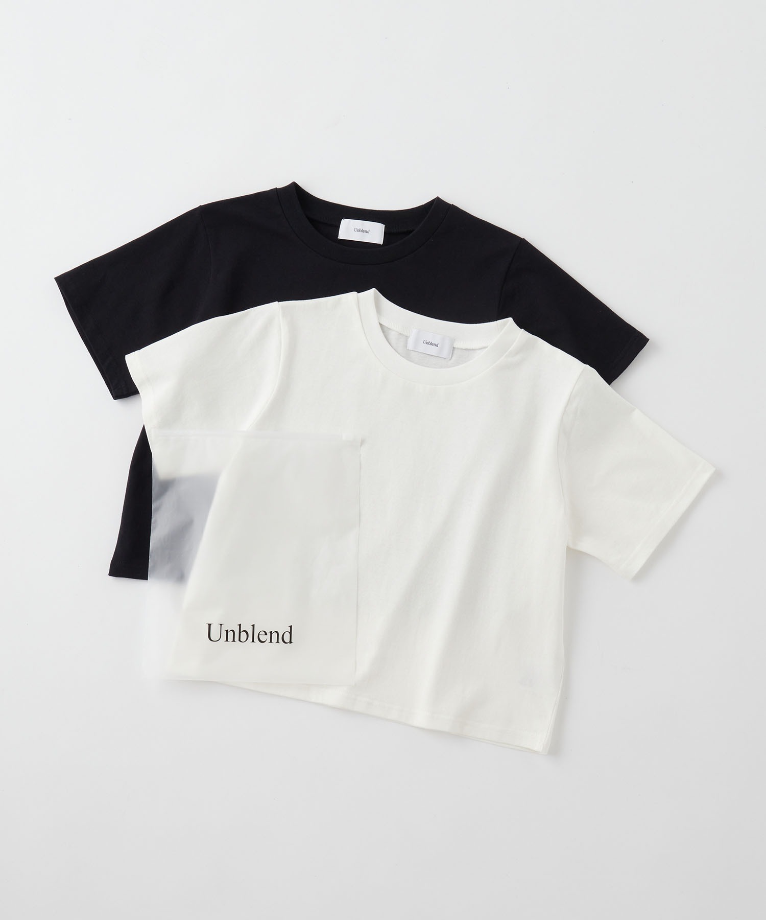 Unblend】Unblend Basic 2セット ベーシック コットン パックTシャツ 