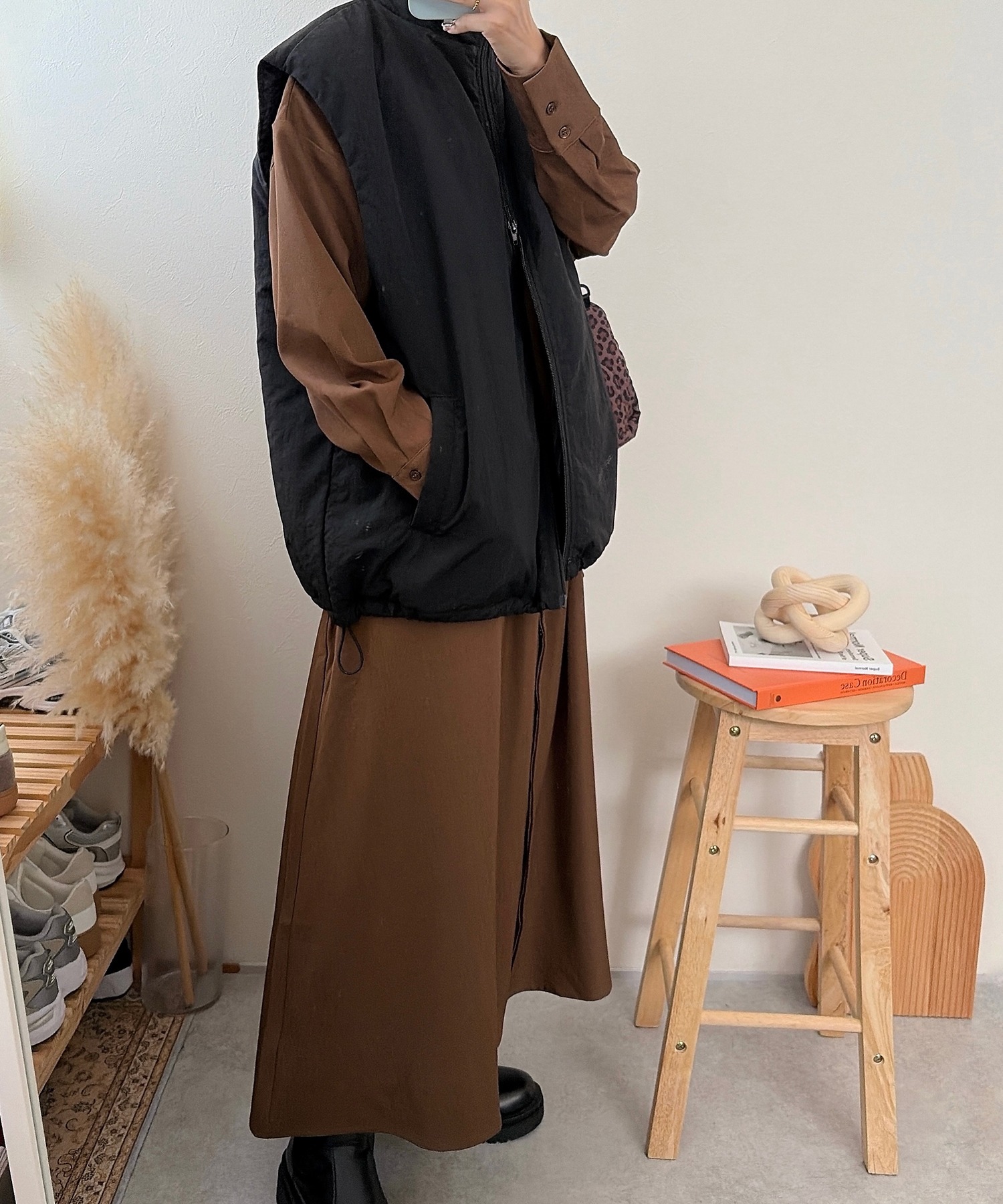 model：H162 着用サイズ：FREE
