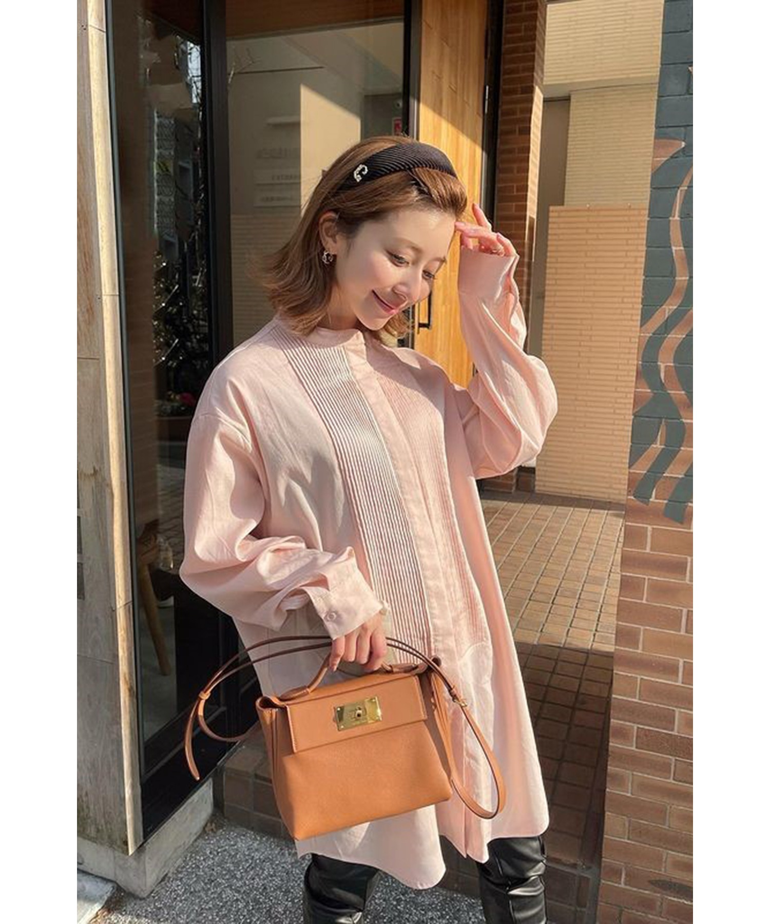 model：H153 着用サイズ：FREE