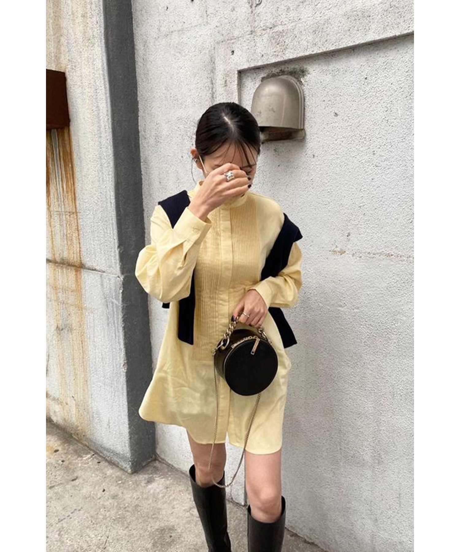 model：H166 着用サイズ：FREE