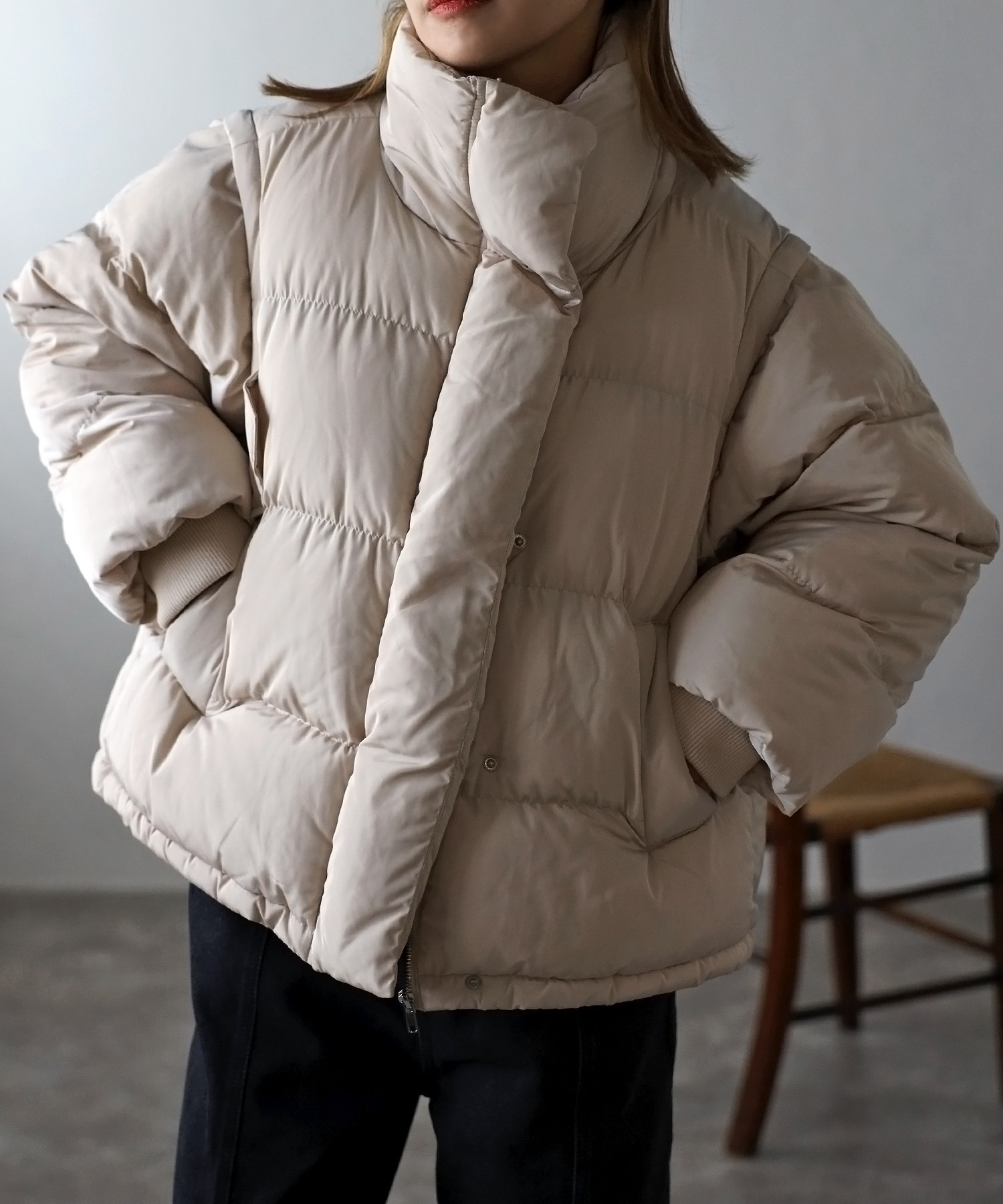 model:162㎝　着用サイズ:FREE