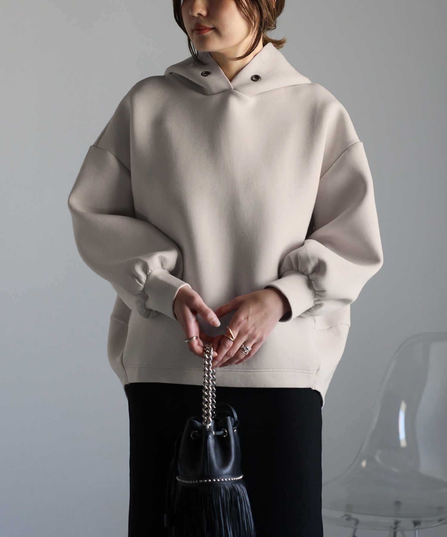model：H158 着用サイズ：FREE