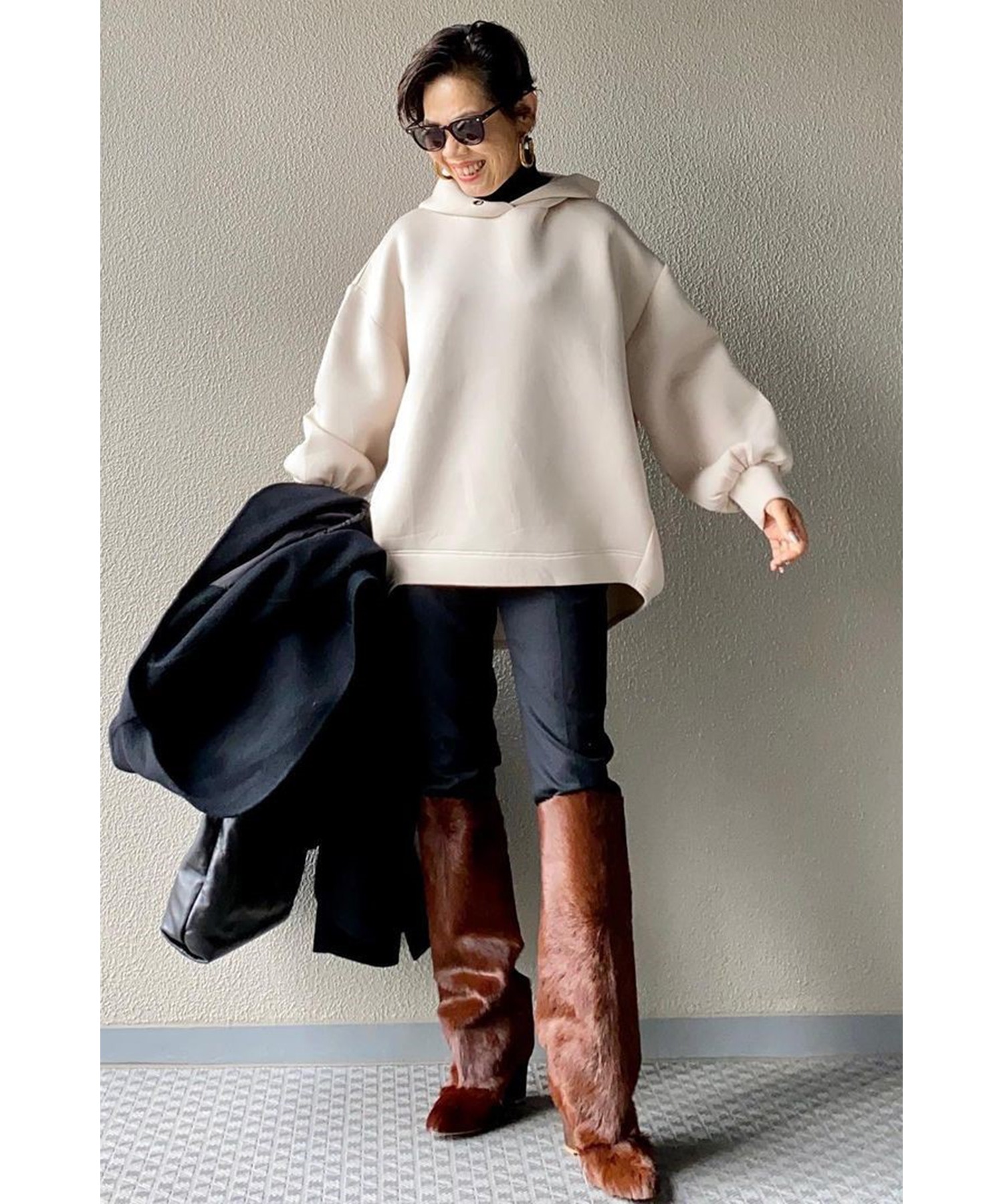 model：H153 着用サイズ：FREE
