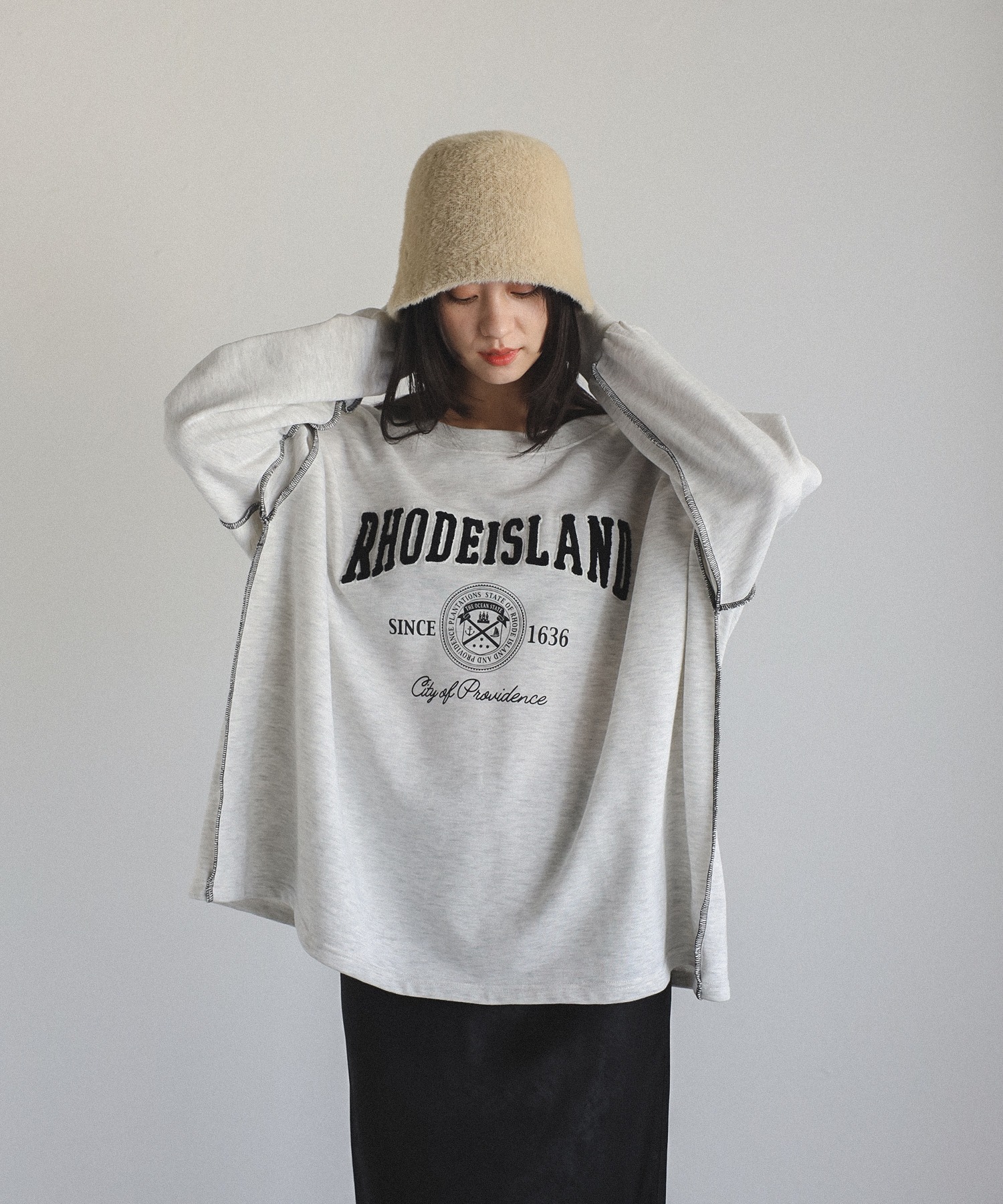 model：H160 着用サイズ：FREE