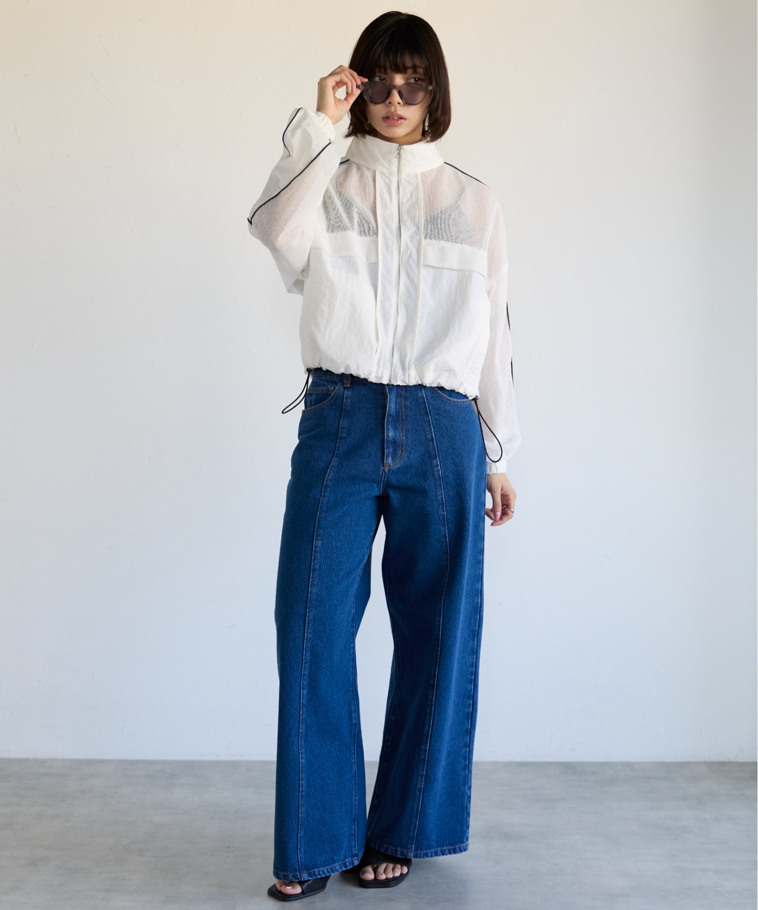 モデル身長:160cm　サイズ:FREE