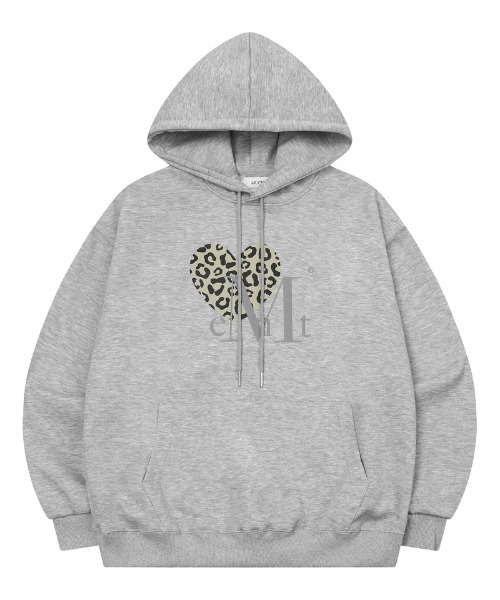 A'GEM/9 × .kom 『MUCENT/ムセント』 SIERRA LEOPARD HEART HOOD T