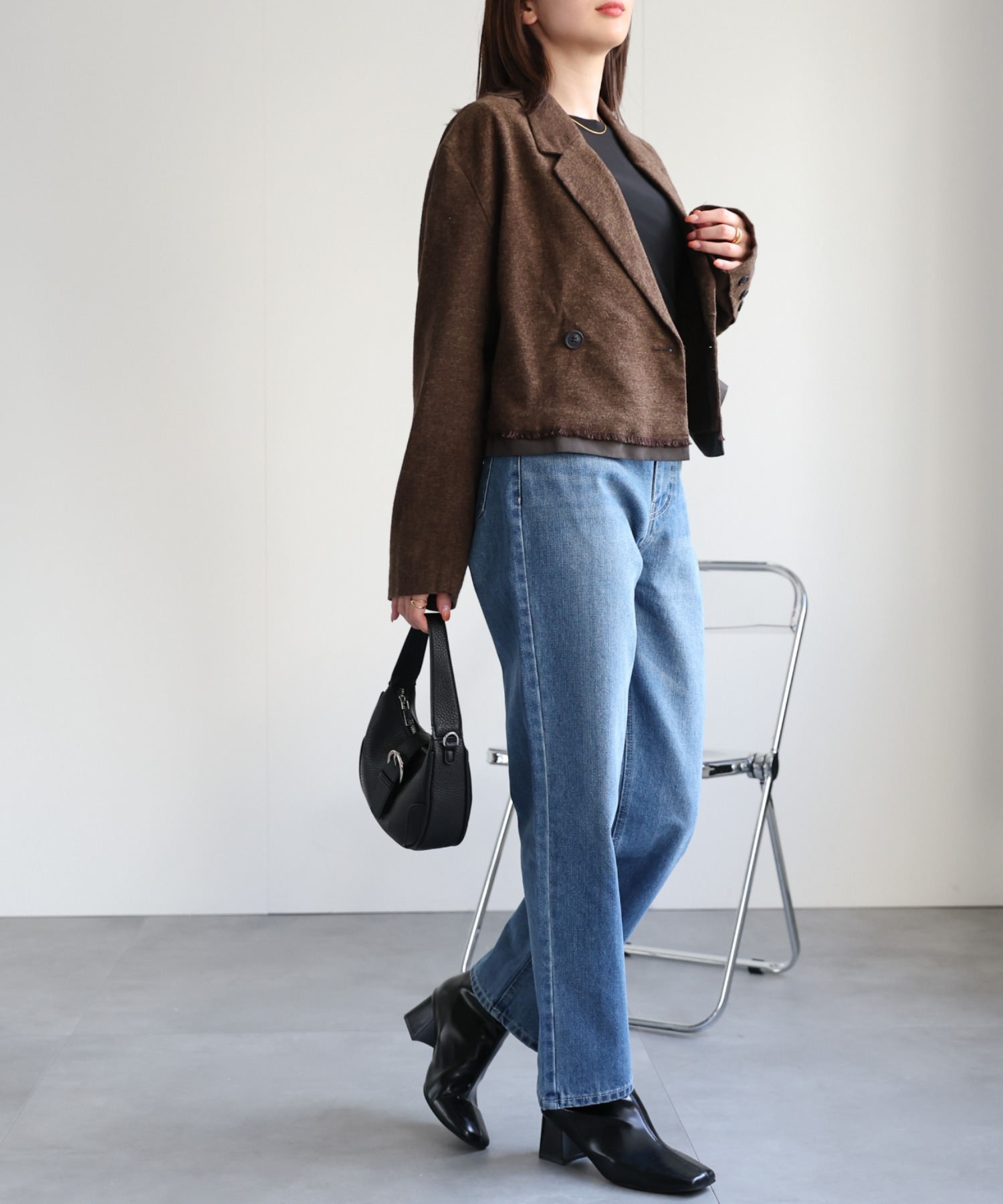 model：162cm 着用サイズ：F