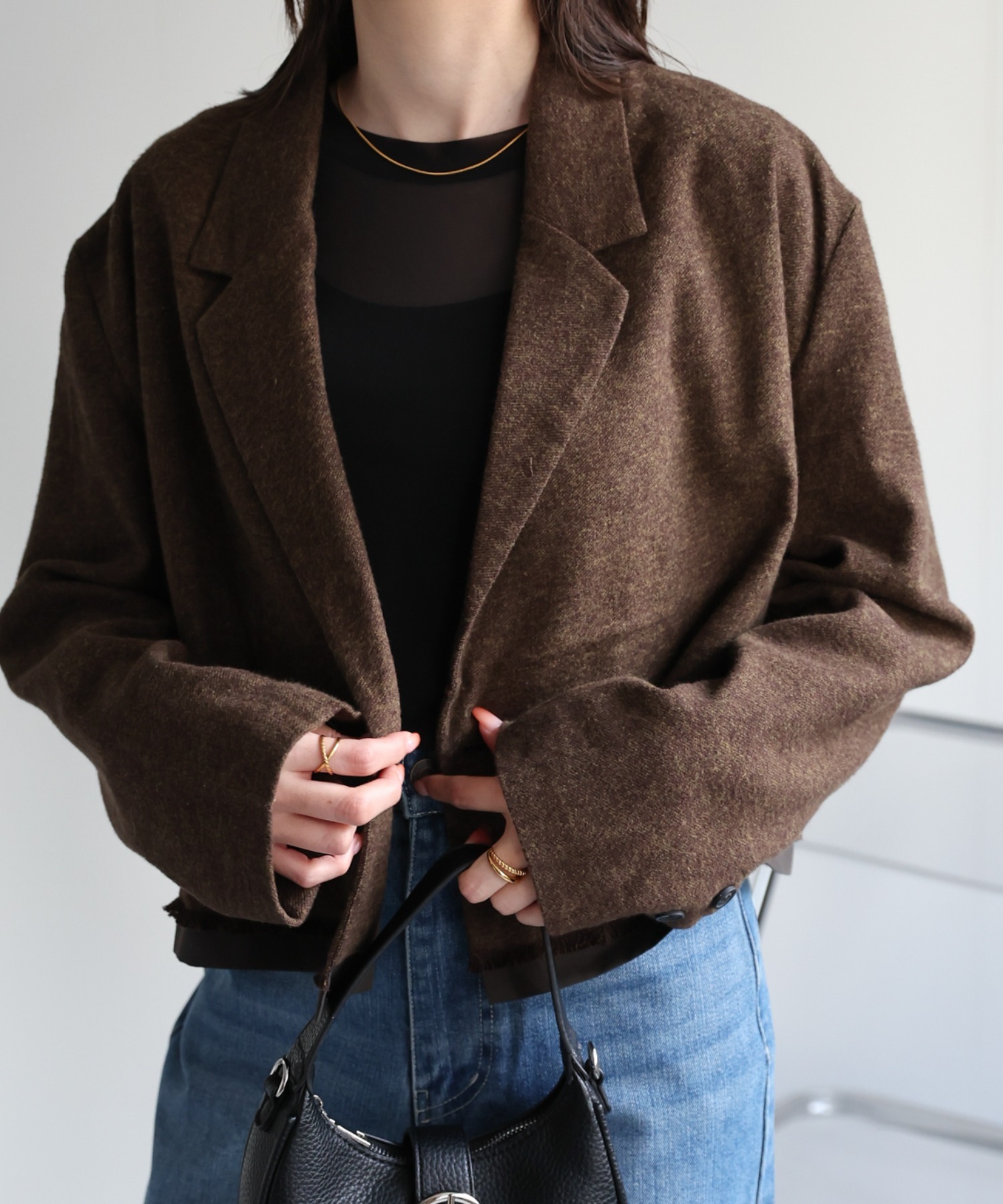 model：162cm 着用サイズ：F