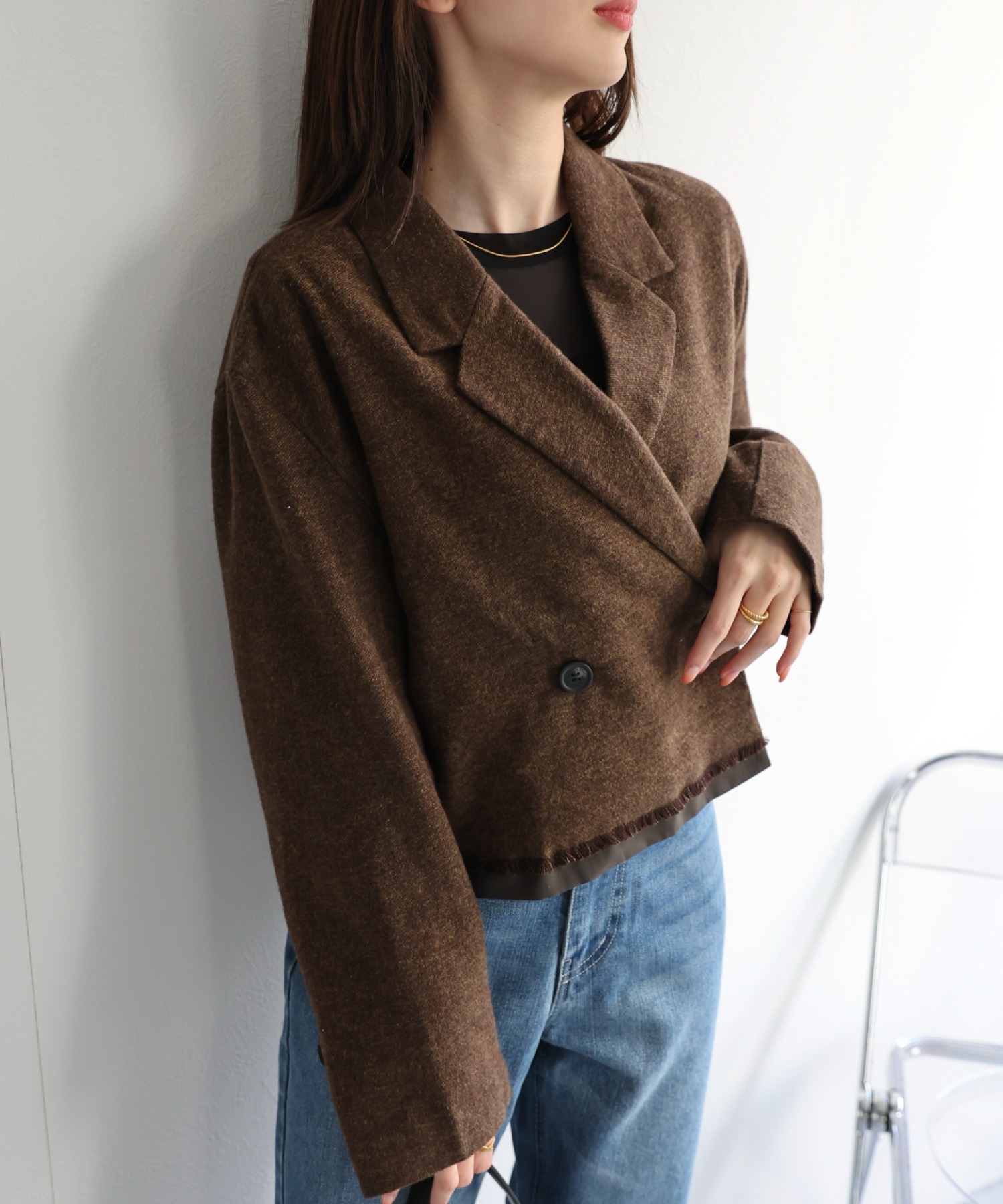 model：162cm 着用サイズ：F