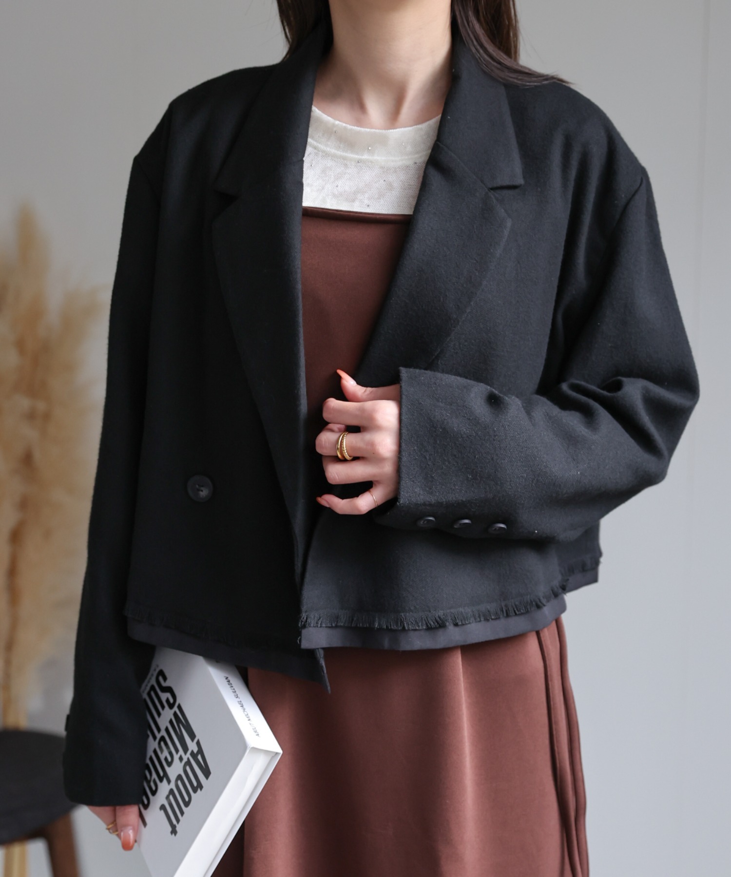 model：162cm 着用サイズ：F