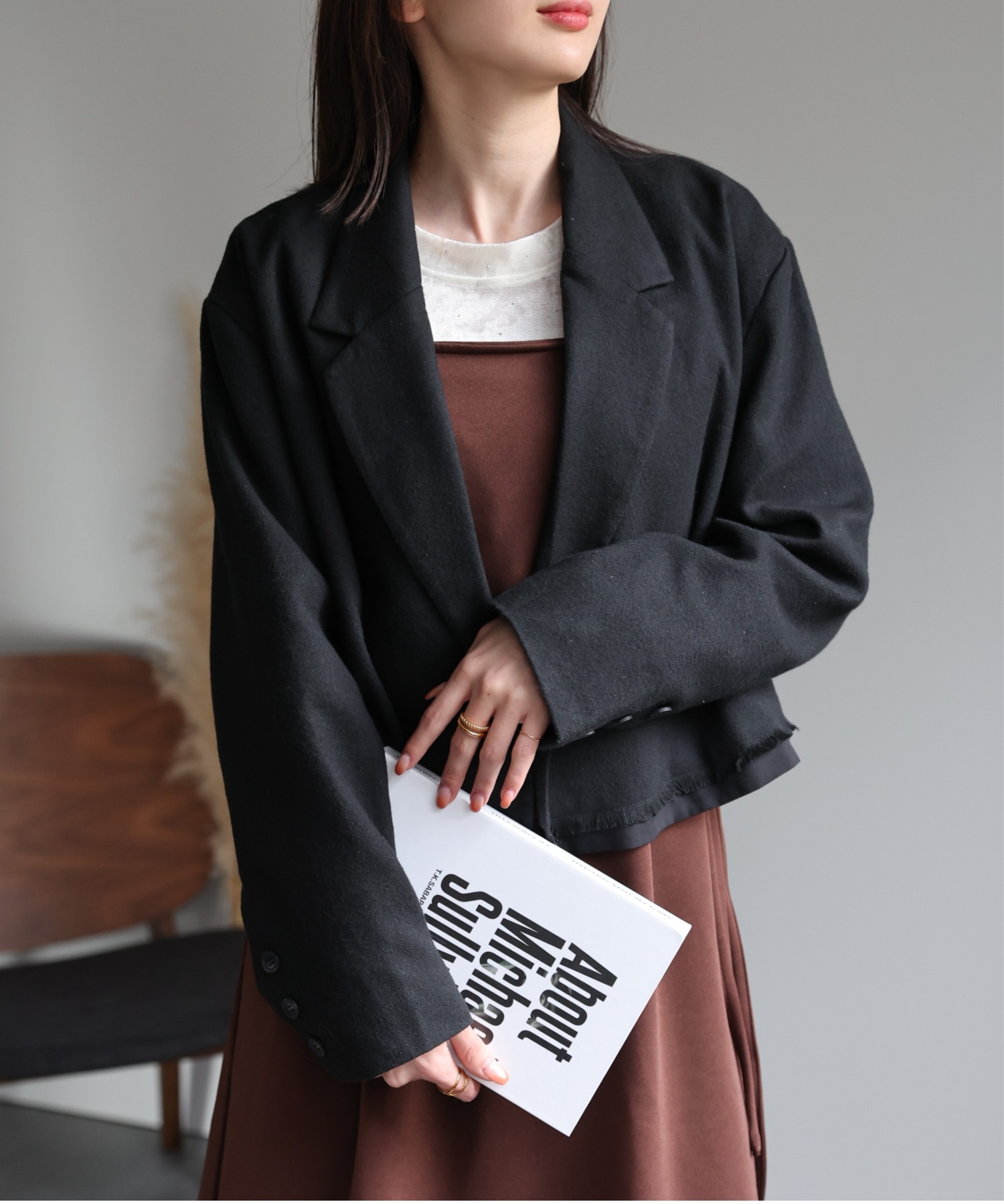 model：162cm 着用サイズ：F