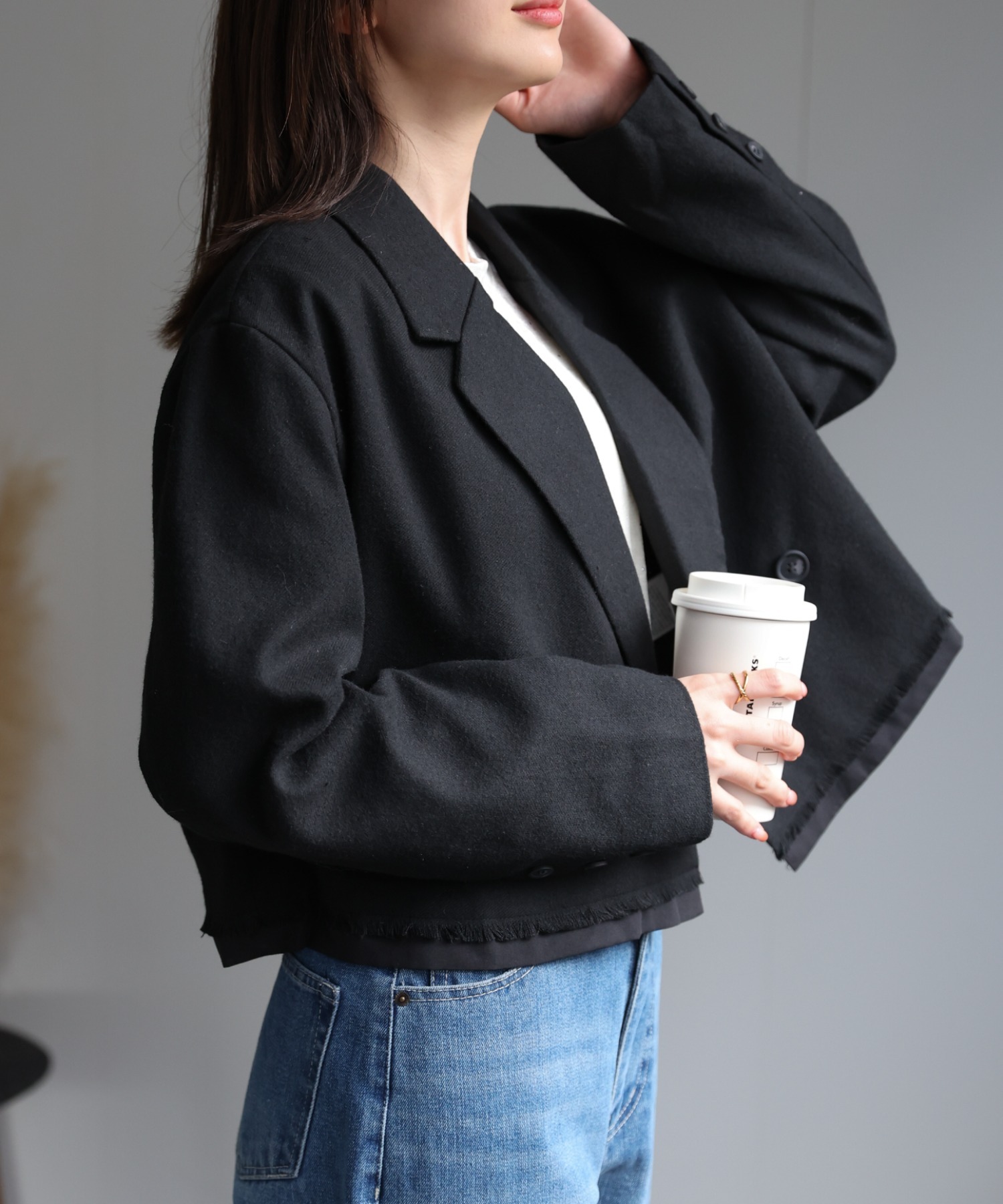 model：162cm 着用サイズ：F