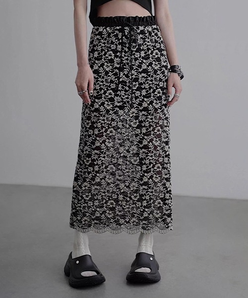 Pheeta フィータ SHIPS 別注レースロングスカート 美品 Pheeta フィータ SHIPS 別注レースロングスカート