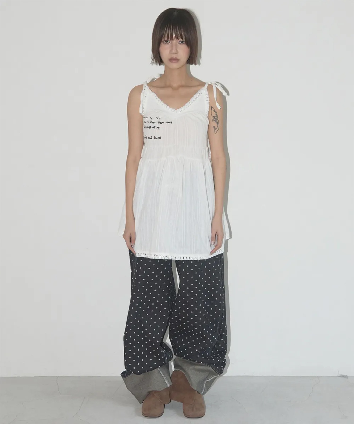 10/9限定お値下げ★美品★ the9shop relaxdress ベージュS RESEXXY フロントオープンニットトップス（ベージュ