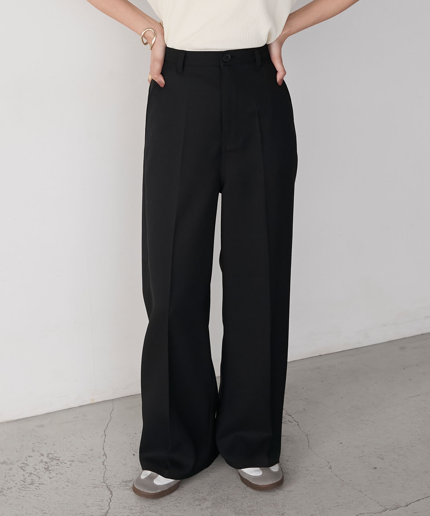 【ものず】 forksy.】ポリツイルスラックスパンツ forksy.│MONO-MART [モノマート