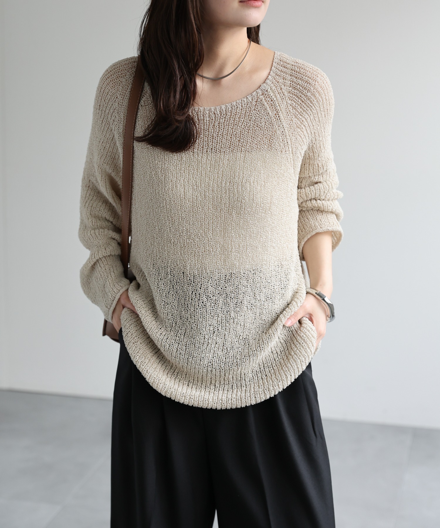 model：156cm 着用サイズ：FREE