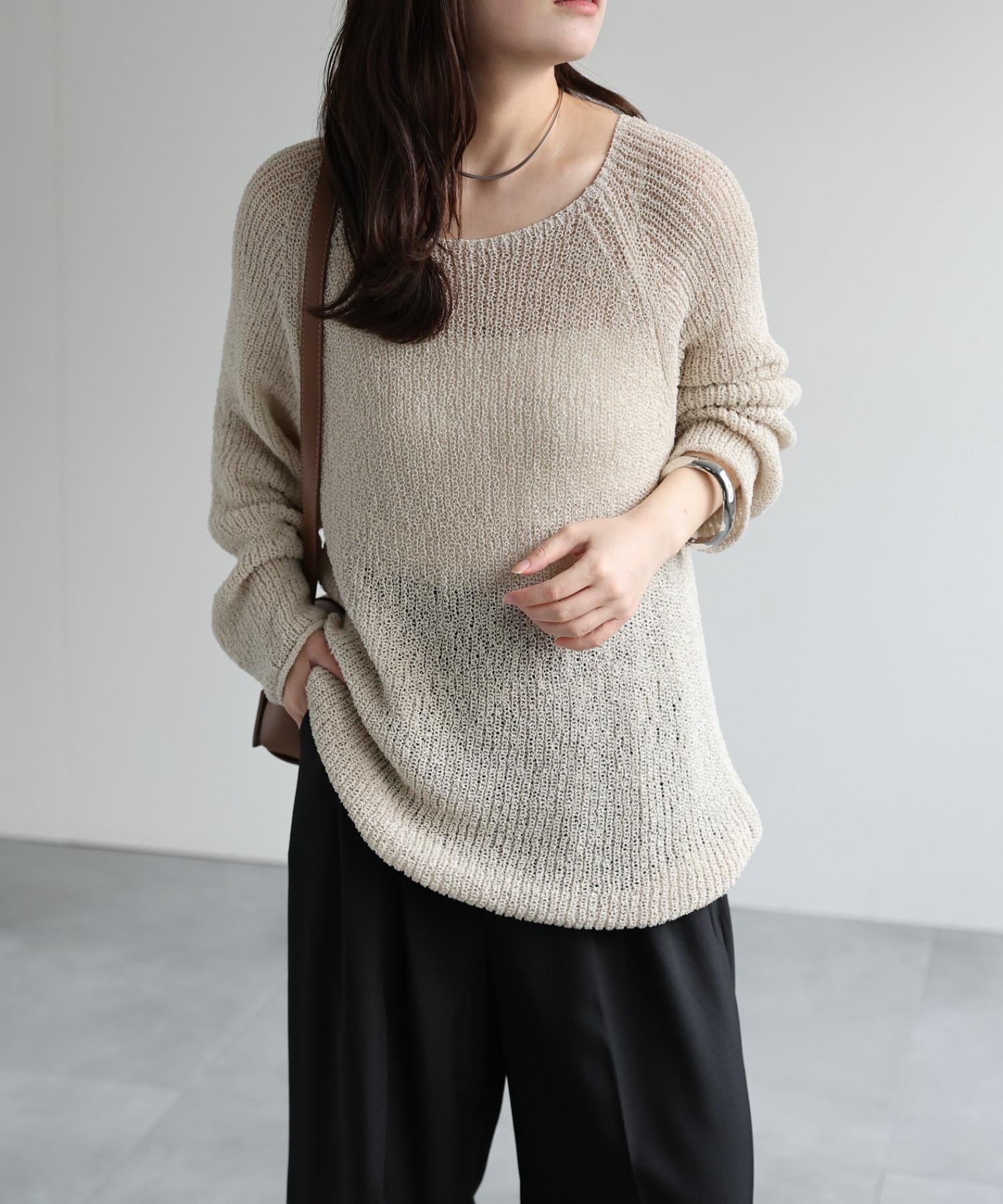 model：156cm 着用サイズ：FREE