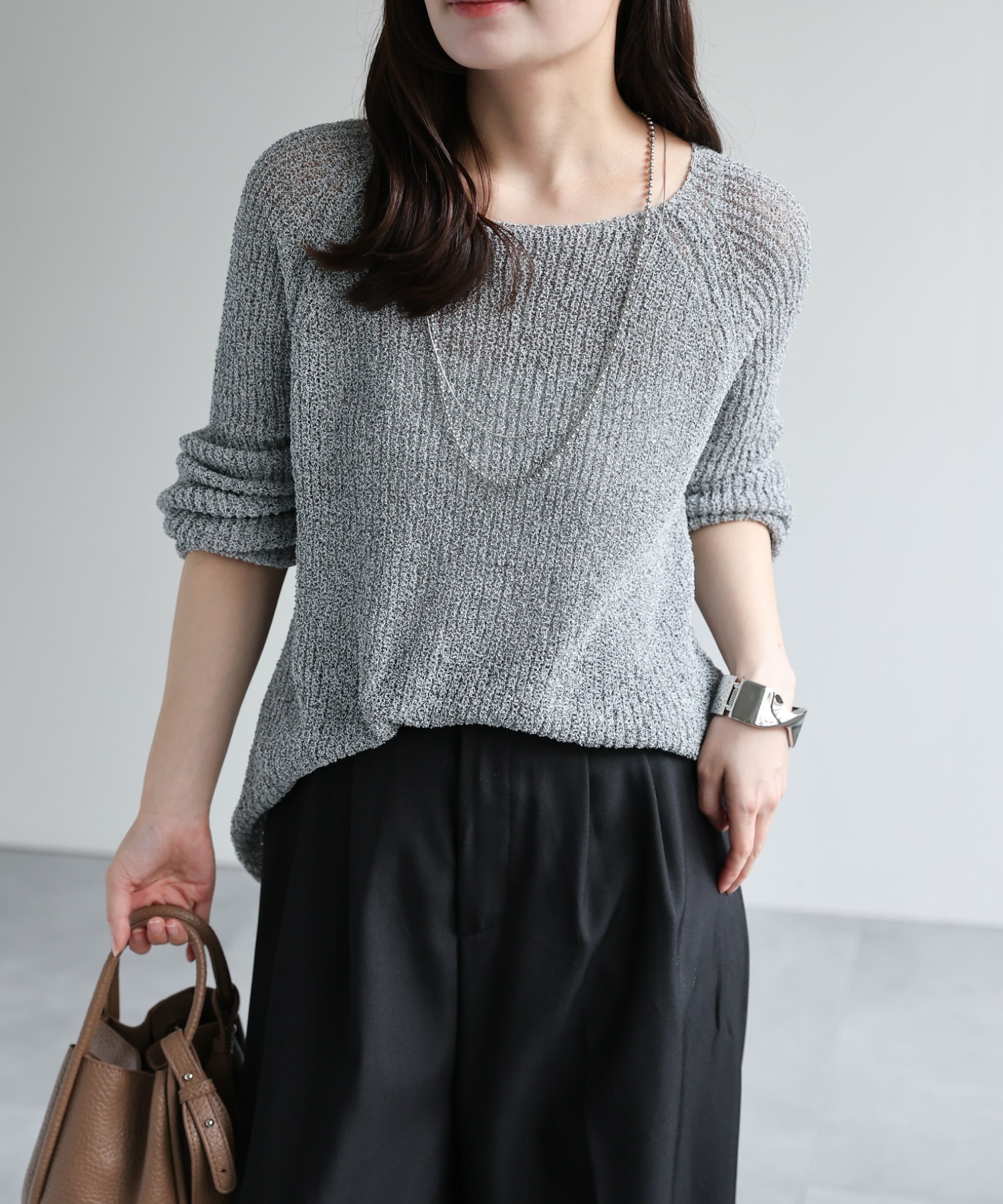 model：156cm 着用サイズ：FREE