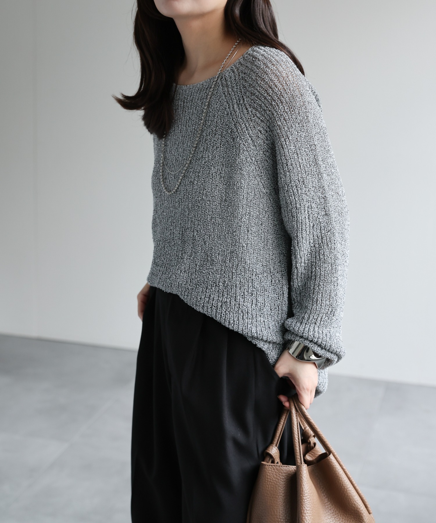 model：156cm 着用サイズ：FREE