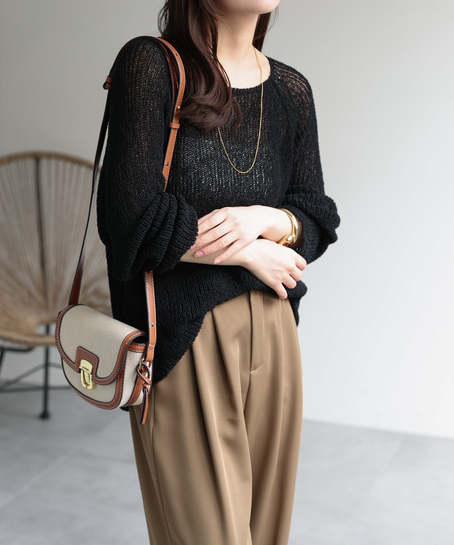 model：156cm 着用サイズ：FREE