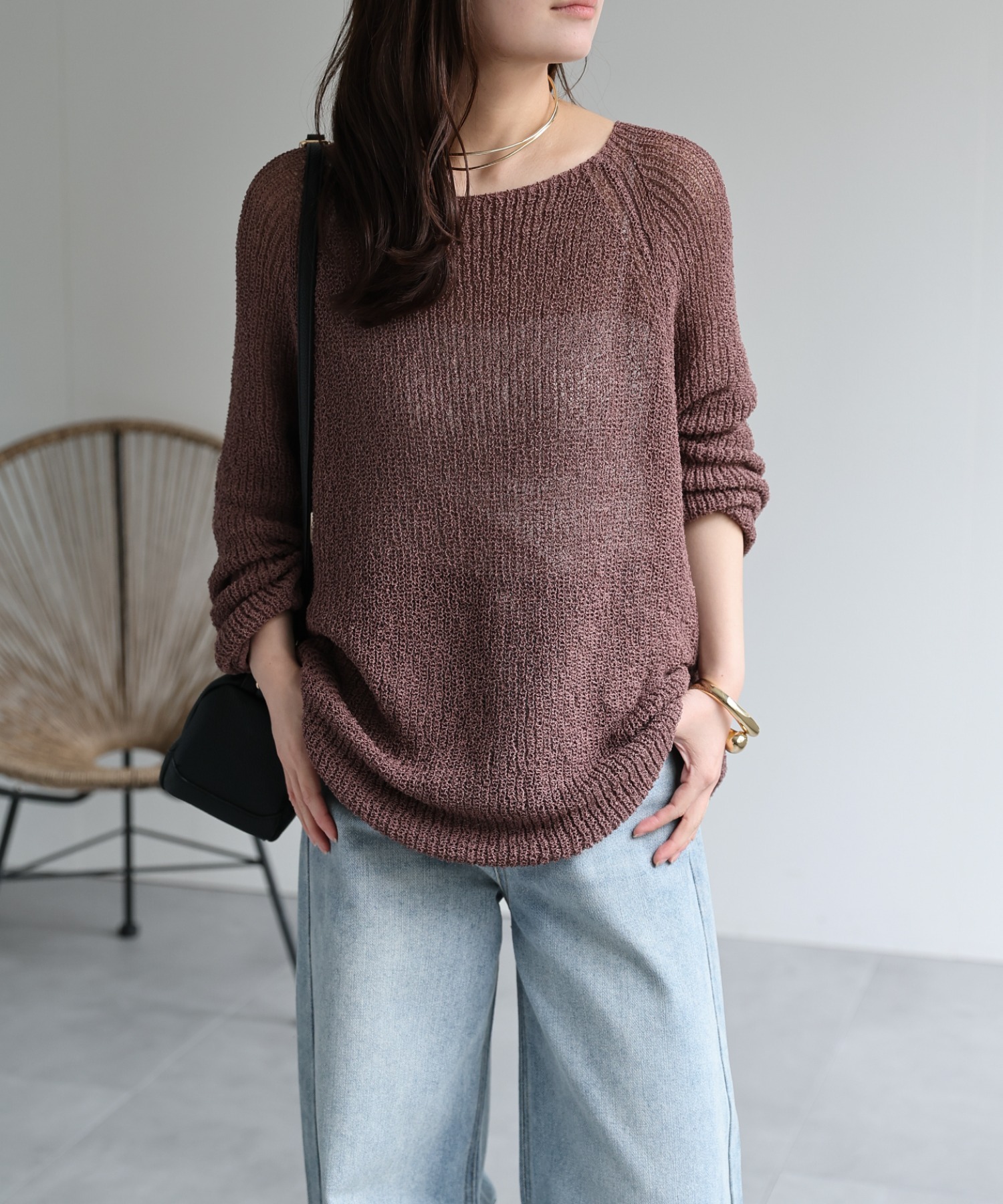 model：156cm 着用サイズ：FREE