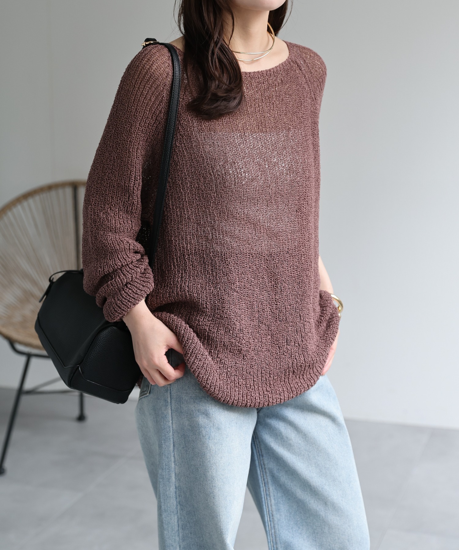 model：156cm 着用サイズ：FREE